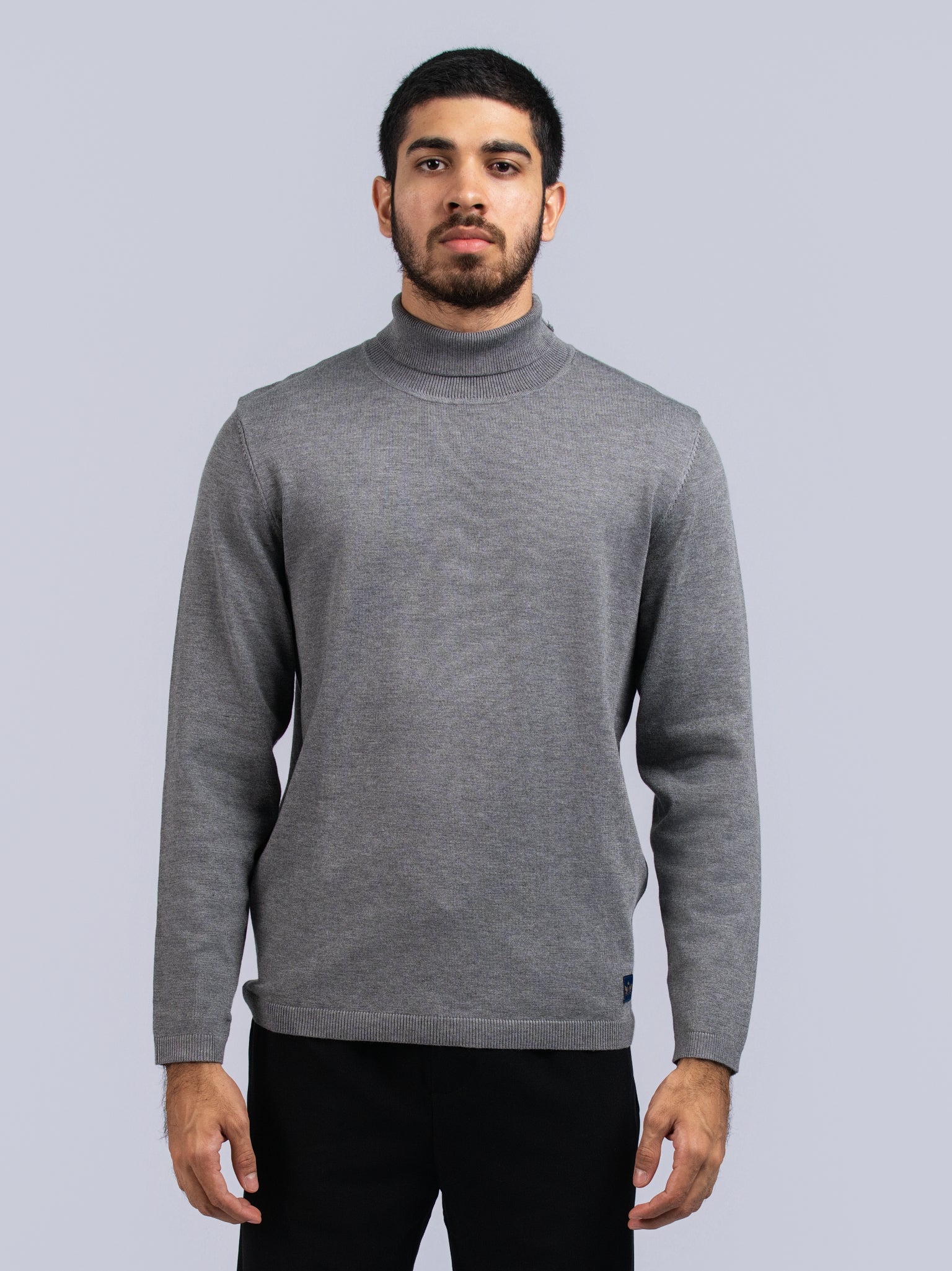 DEEDAT PORTOFINO High Neck Long Sleeve Tee Shirt - Grer
