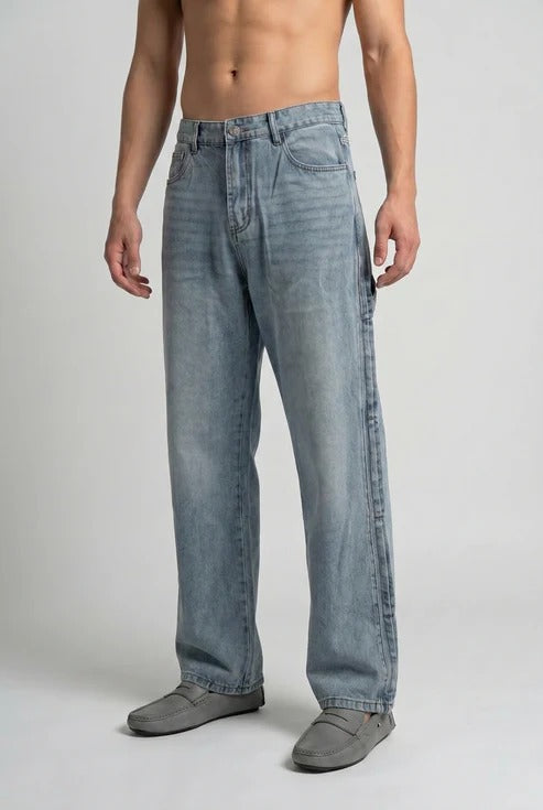 DEEDAT LOOSE STRAIGHT FIT Jeans - Light Blue