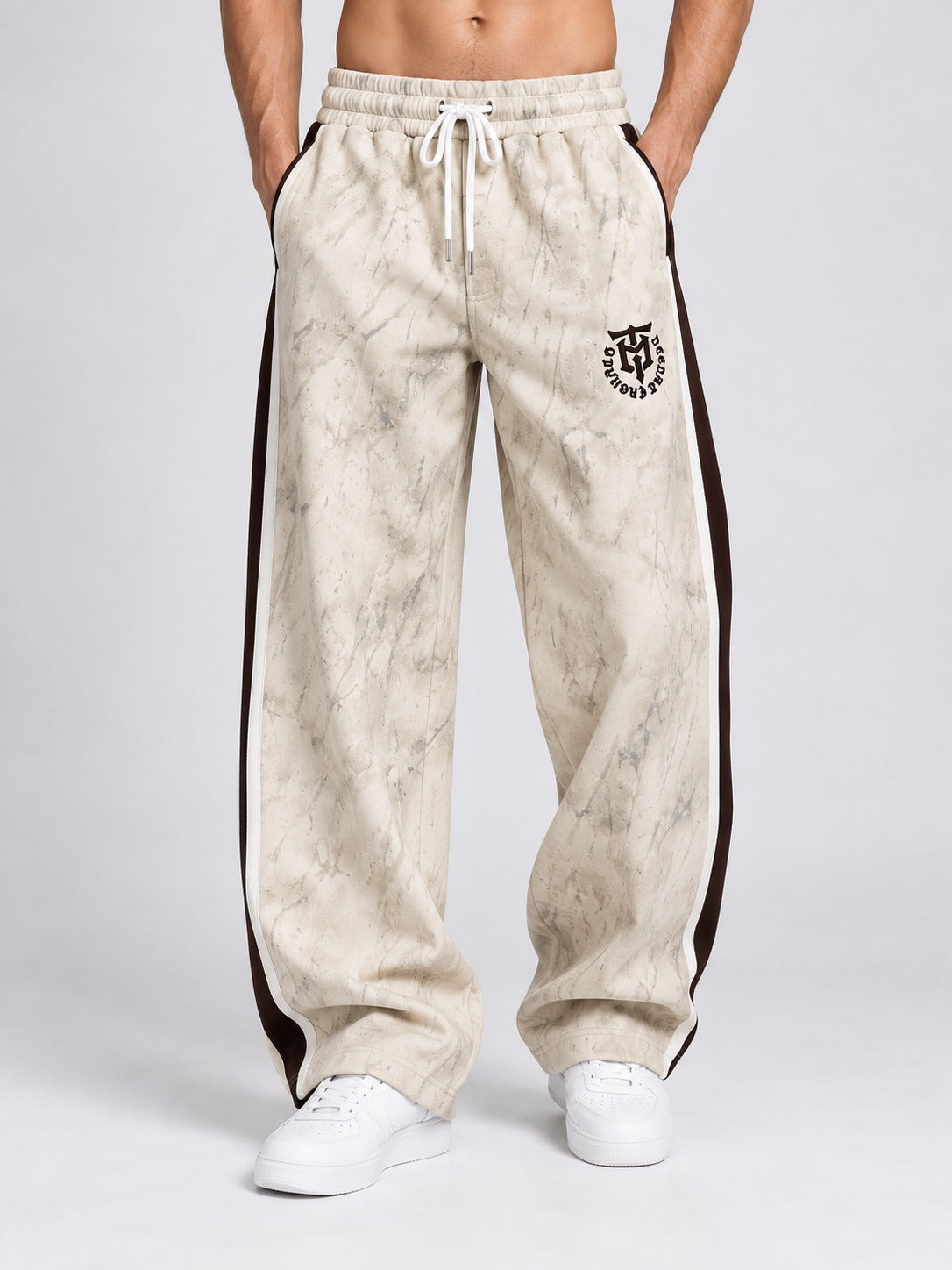 DEEDAT Oversized Standard Hem Bottom -Beige