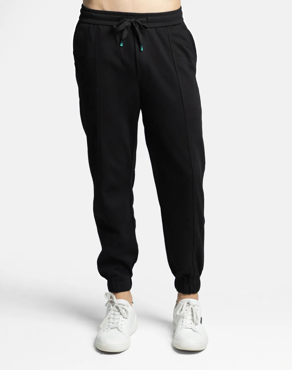 DEEDAT Regular Fit Elastic Hem Jogger Pant - Black
