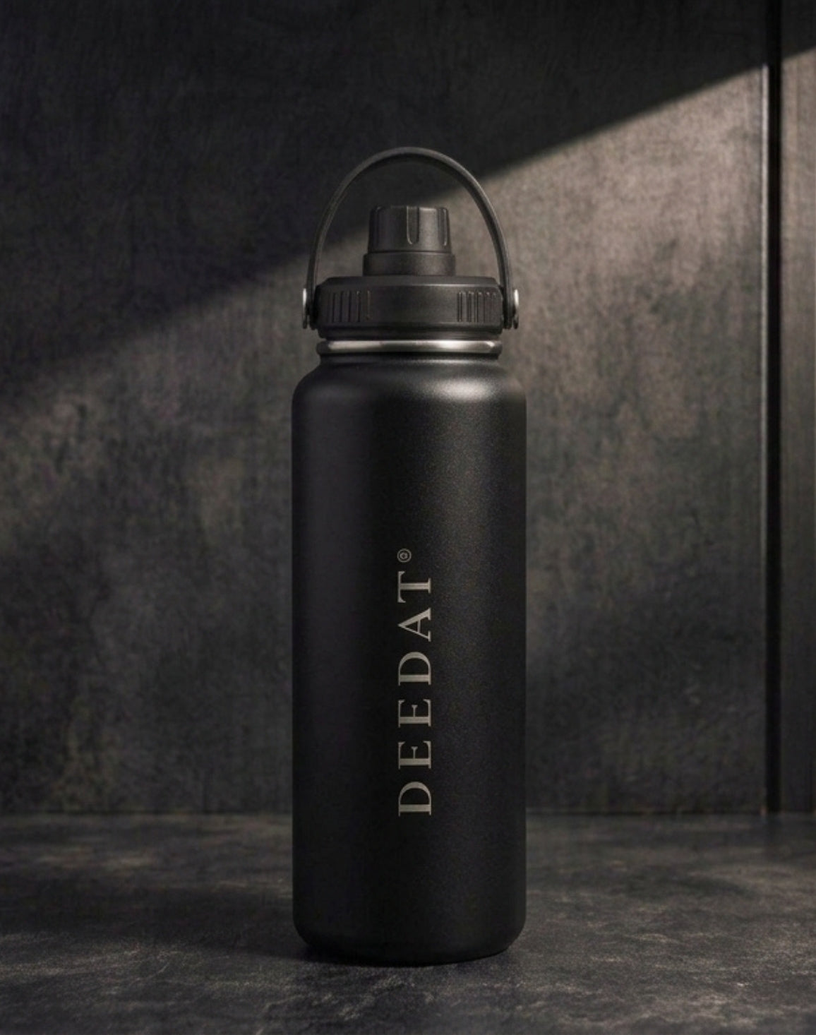 DEEDAT Stainless Steel Water Bottle 1200 ML - Black