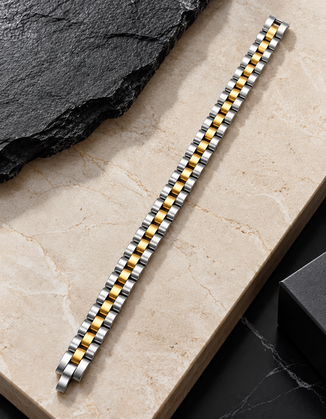 DEEDAT Stainless Steel Clip Bracelet - Rose Gold
