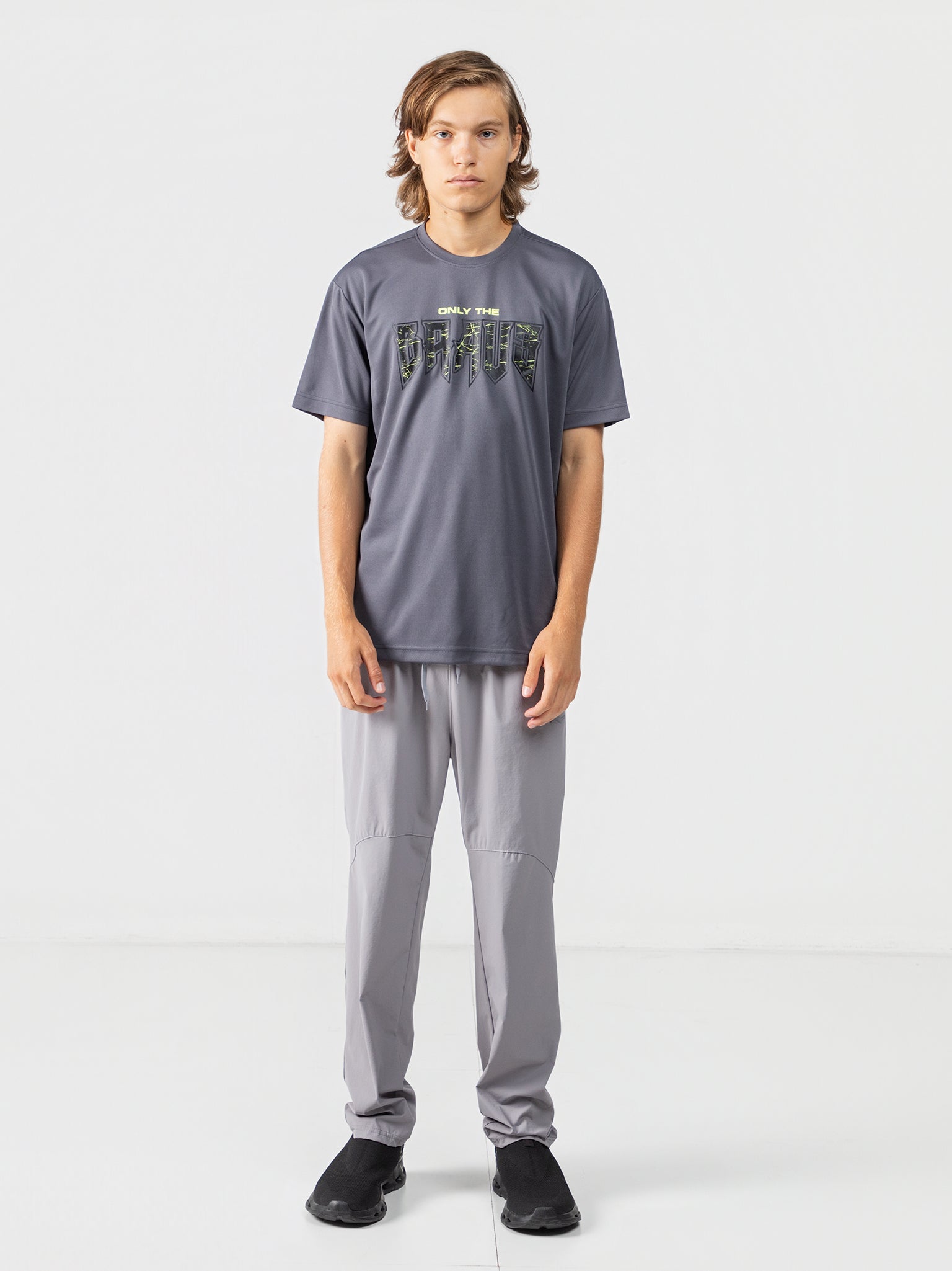 DEEDAT Performance Wear Slim Fit Tee - Dark Grey