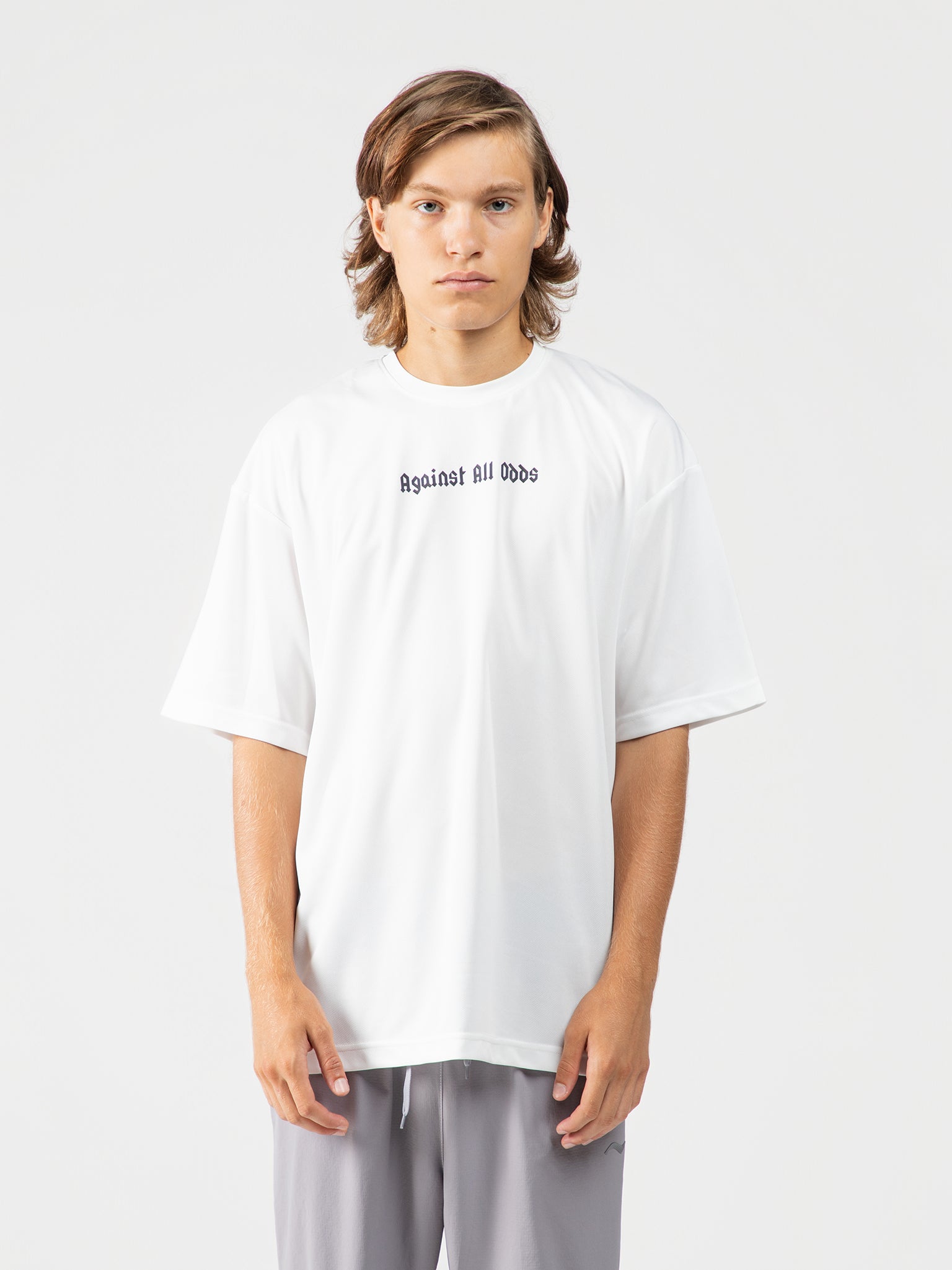 DEEDAT  Performance Wear Oversized Tee - White