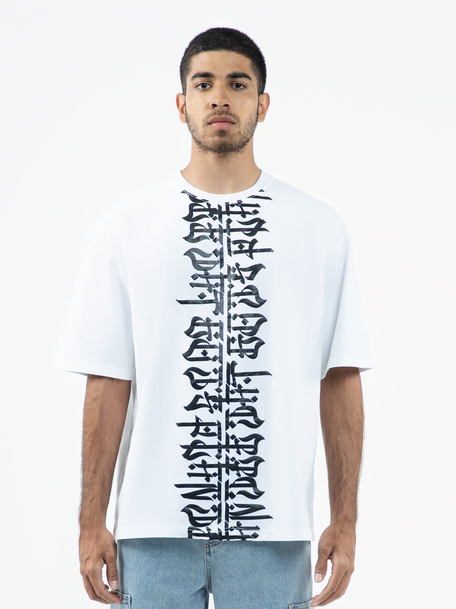 DEEDAT GOD'S PLAN MAXIMO Oversized Tees - White