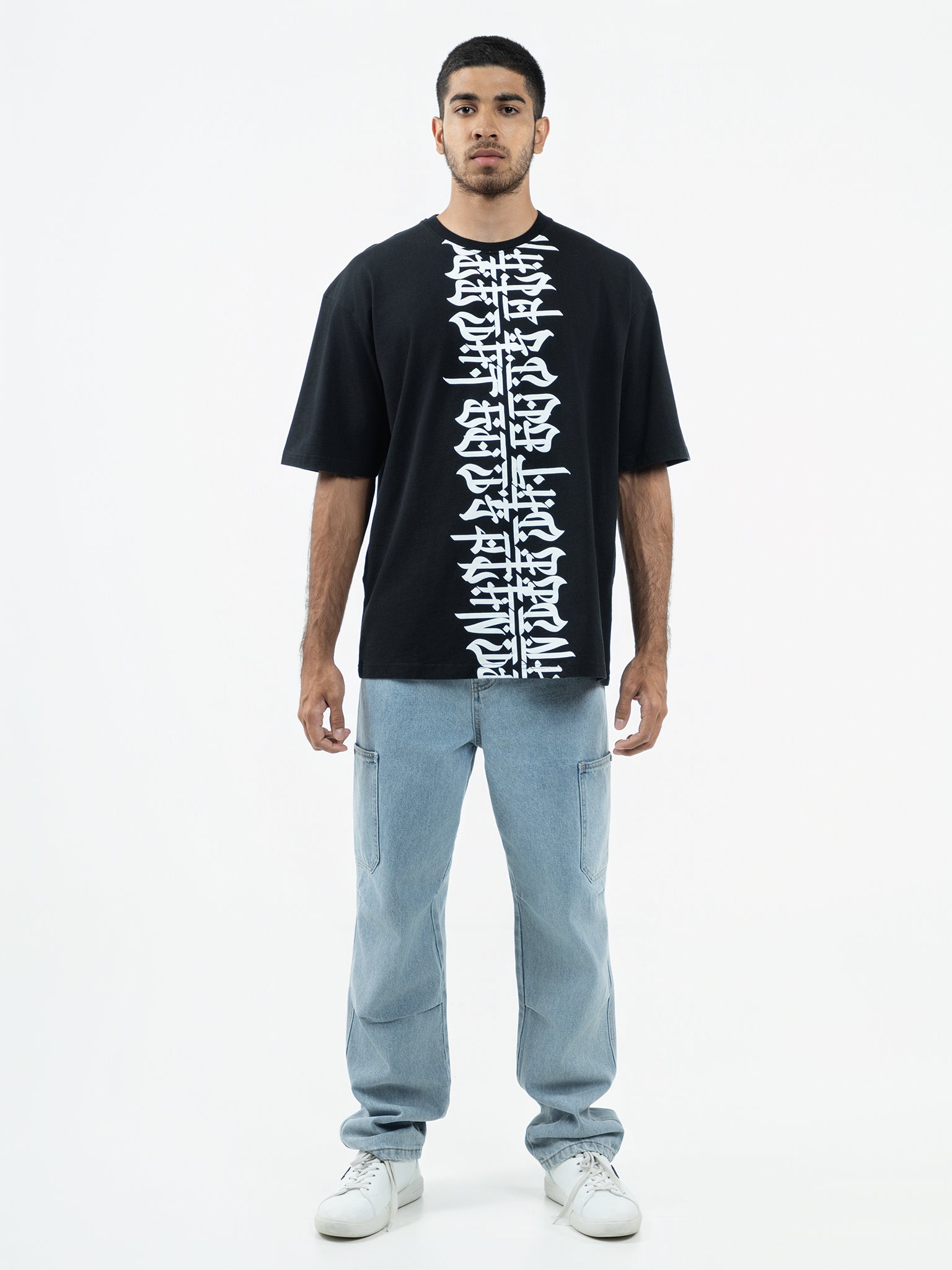 DEEDAT GOD'S PLAN MAXIMO Oversized Tees - Black