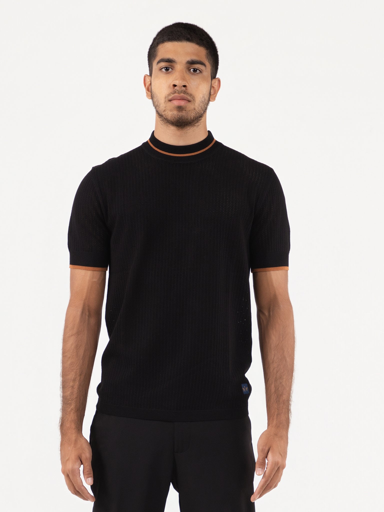 DEEDAT PORTOFINO Slim Fit Tees - Black
