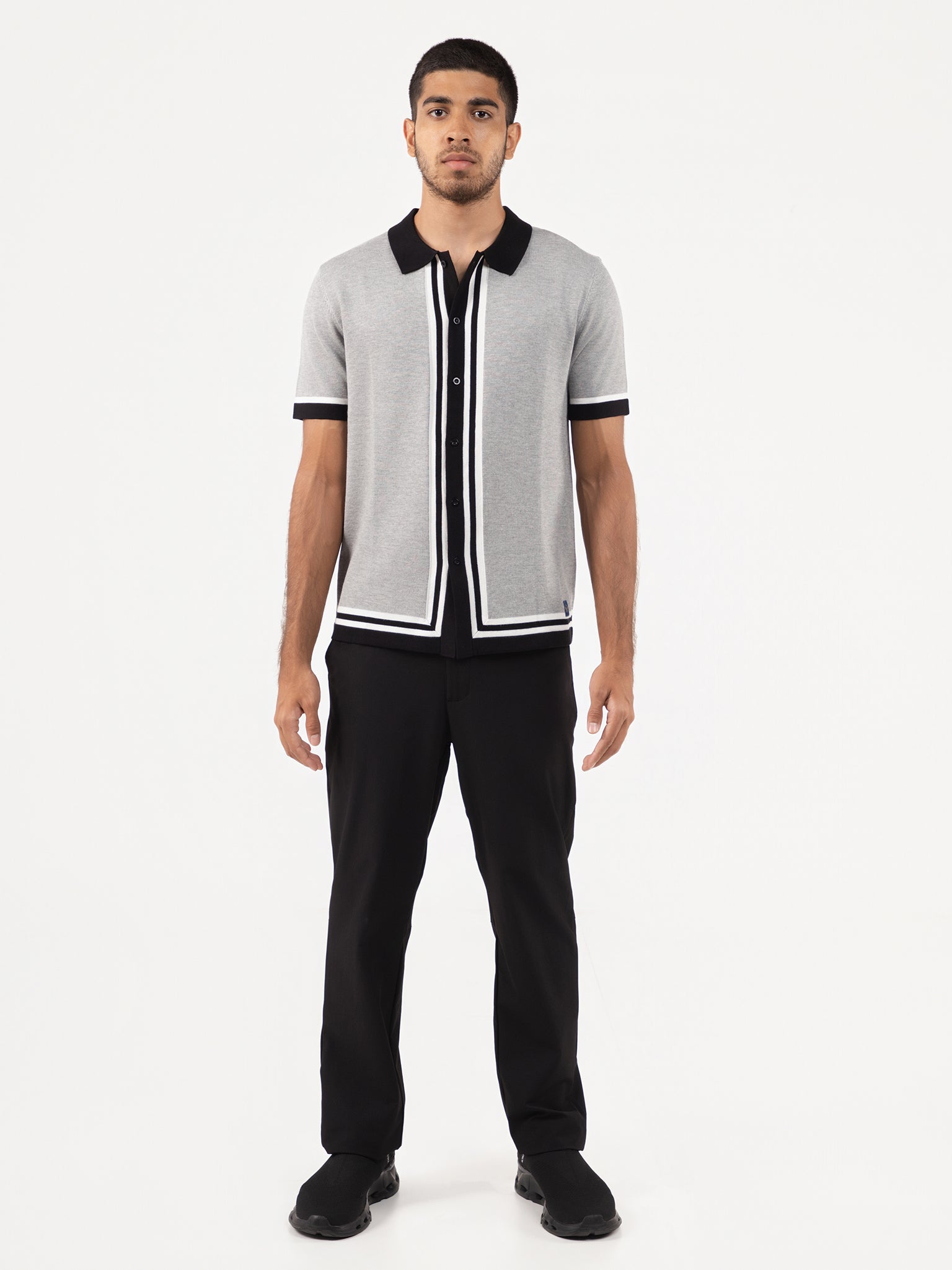 DEEDAT PORTOFINO Slim Fit Casual Shirt - Grey