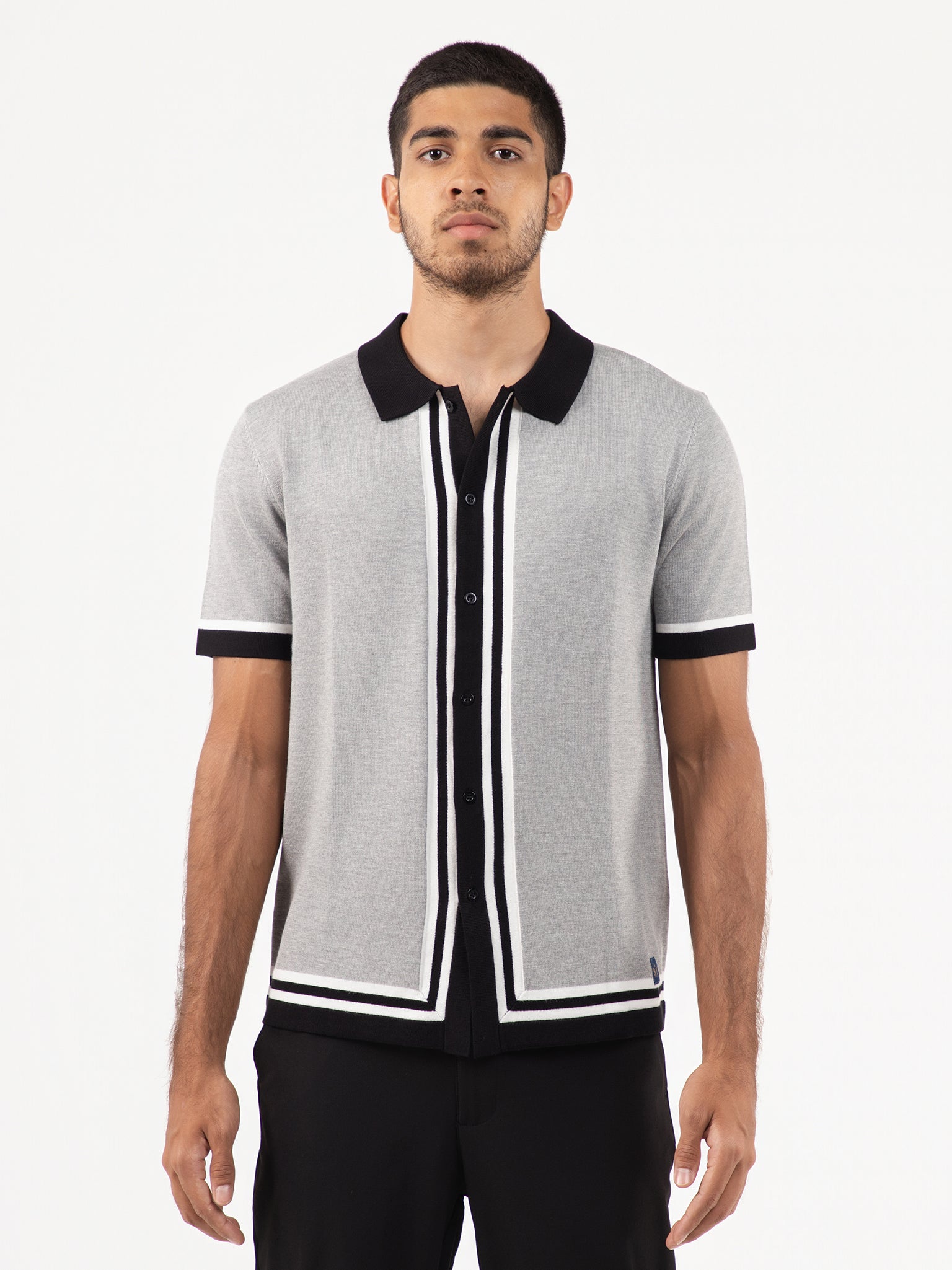 DEEDAT PORTOFINO Slim Fit Casual Shirt - Grey