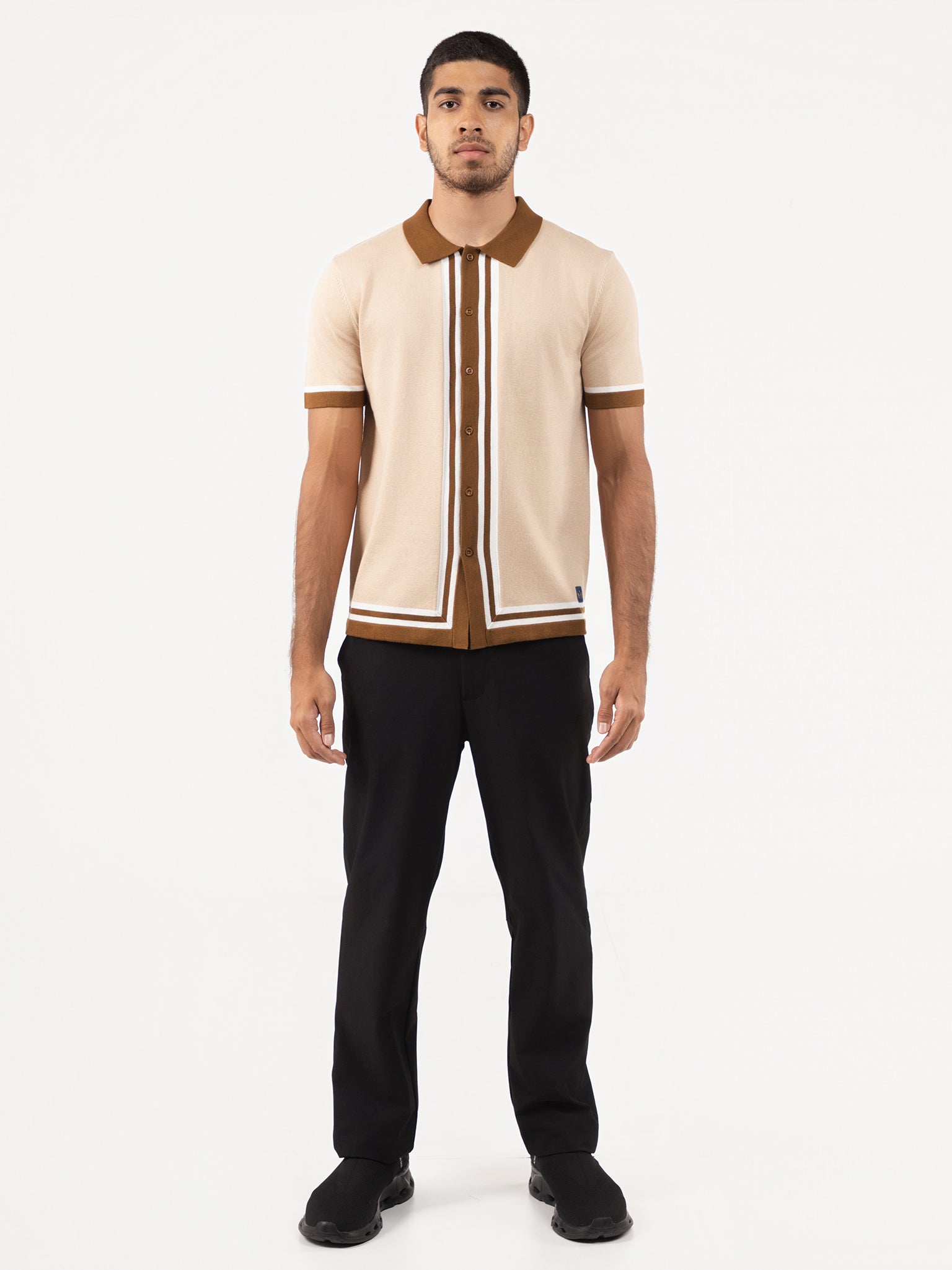 DEEDAT PORTOFINO Slim Fit Casual Shirt - Beige