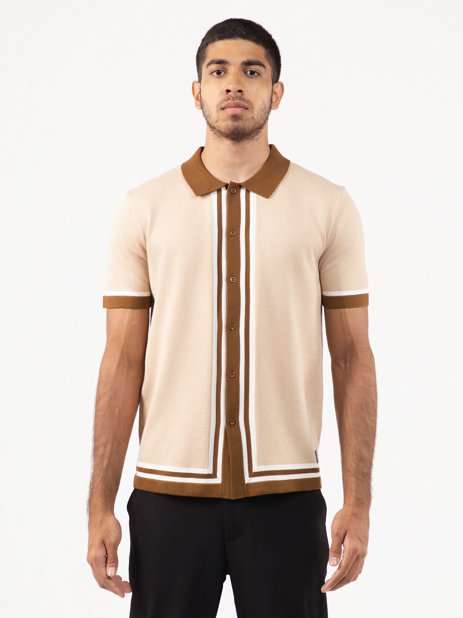 DEEDAT PORTOFINO Slim Fit Casual Shirt - Beige