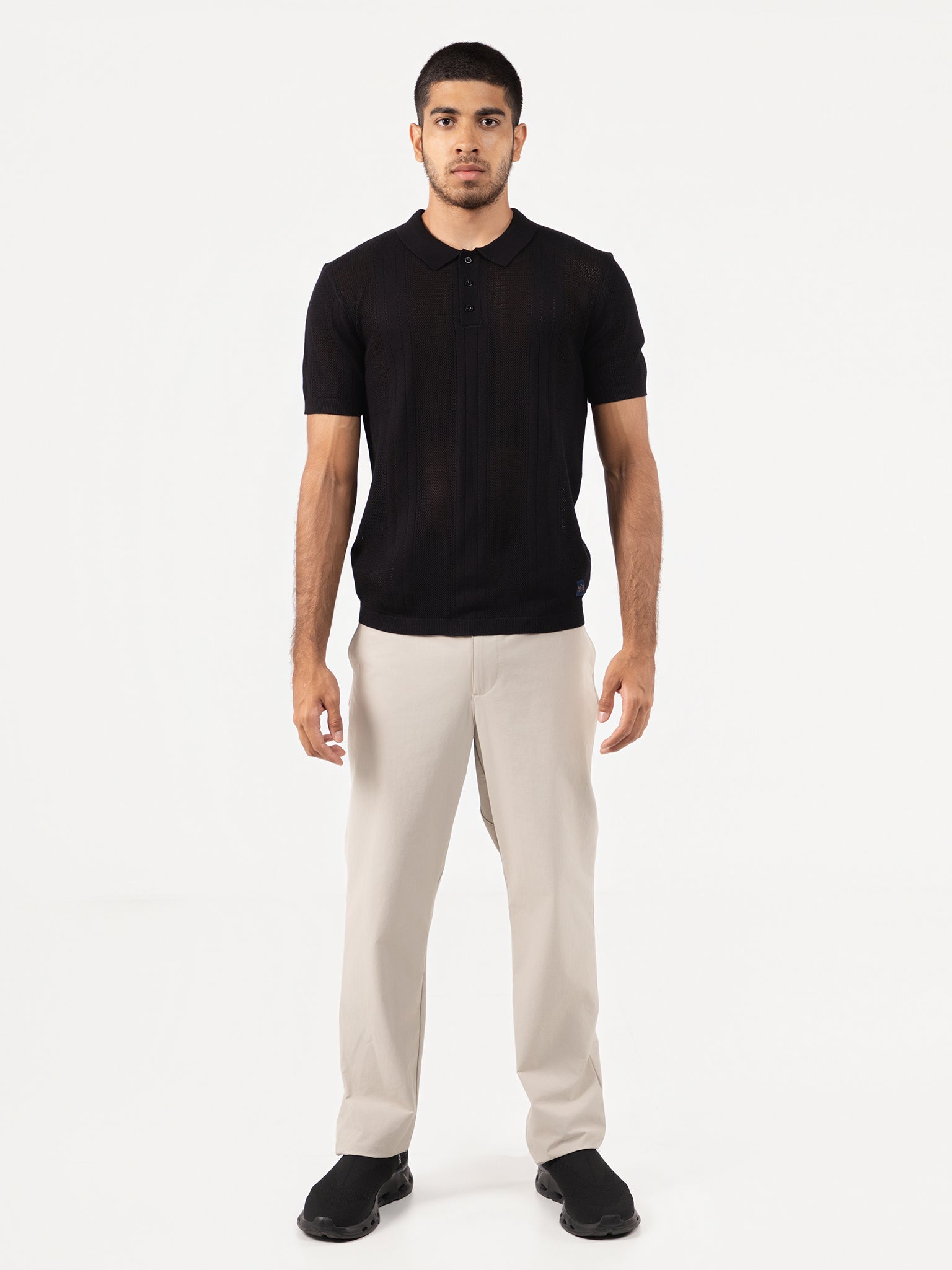 DEEDAT PORTOFINO Slim Fit Tees - Black
