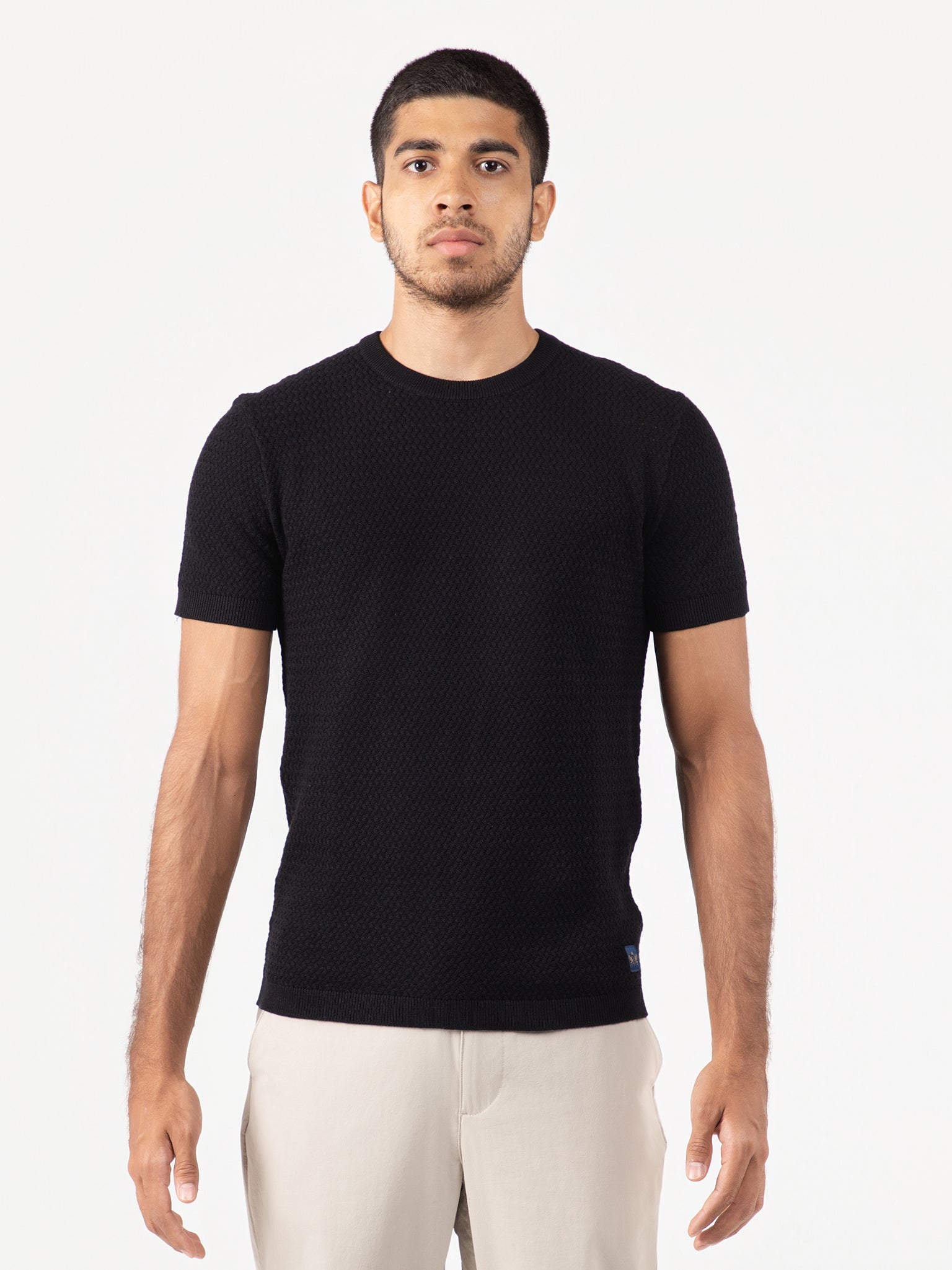 DEEDAT PORTOFINO Slim Fit Tees - Black
