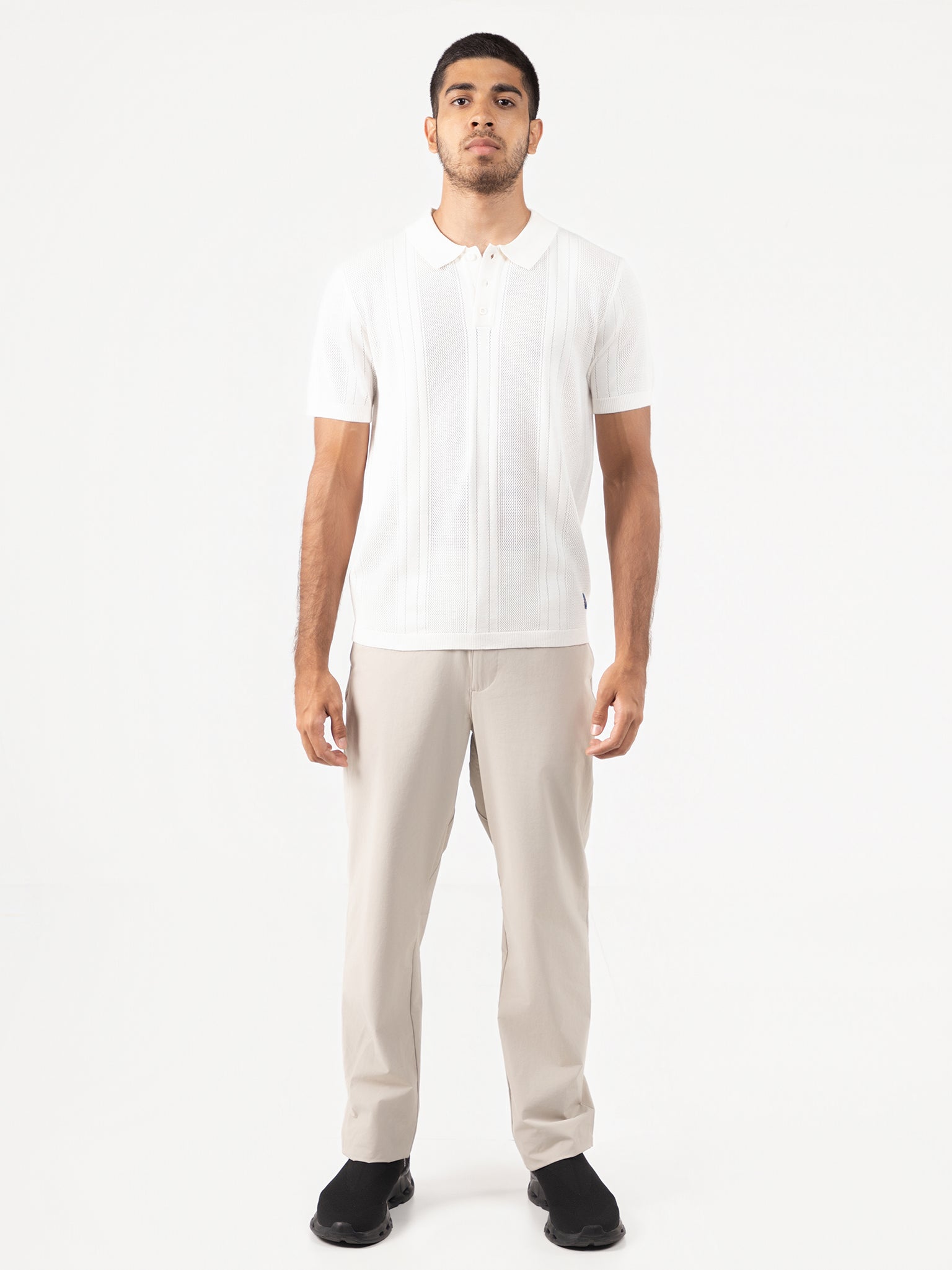 DEEDAT PORTOFINO Slim Fit Tees - White