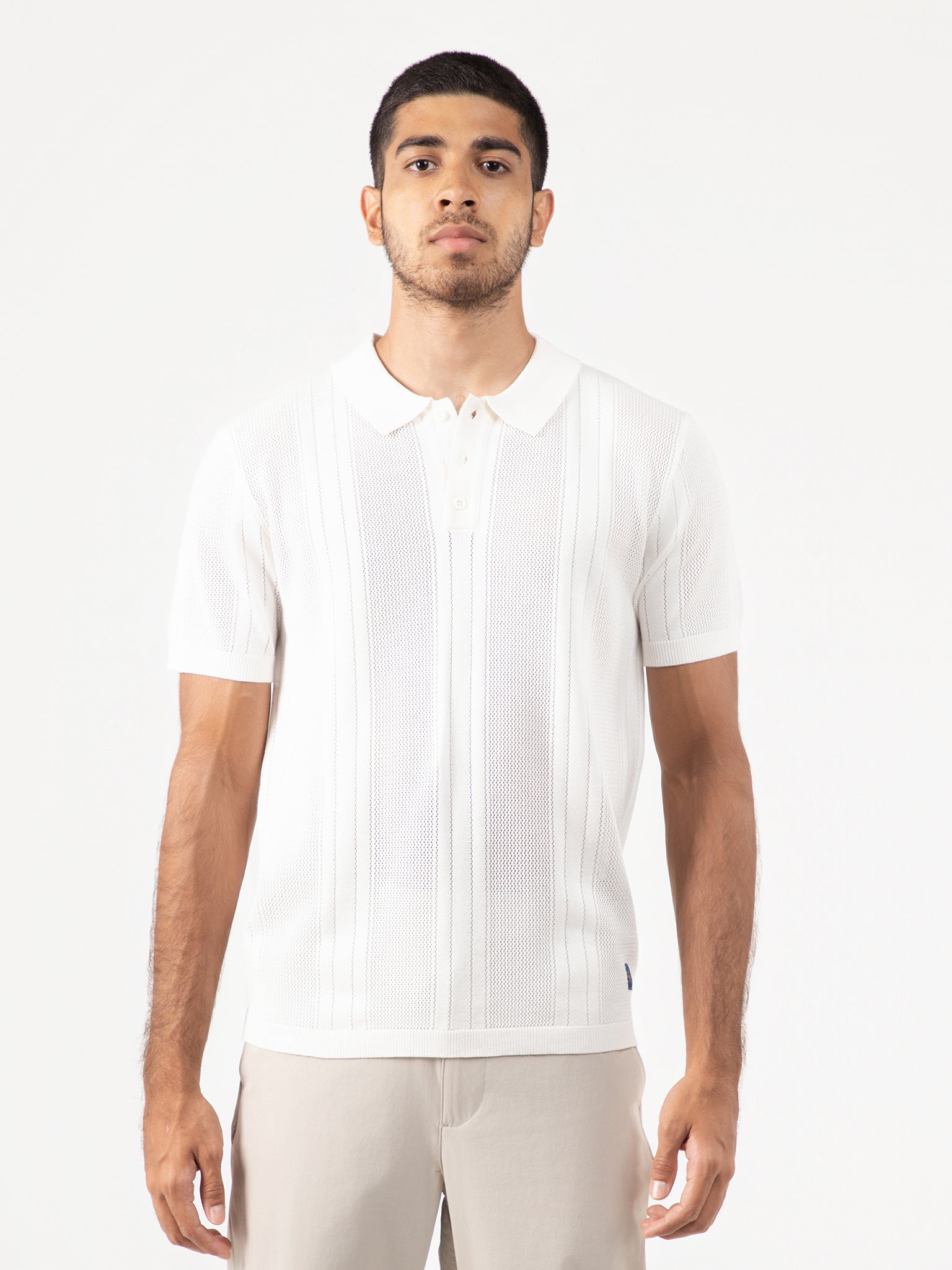 DEEDAT PORTOFINO Slim Fit Tees - White
