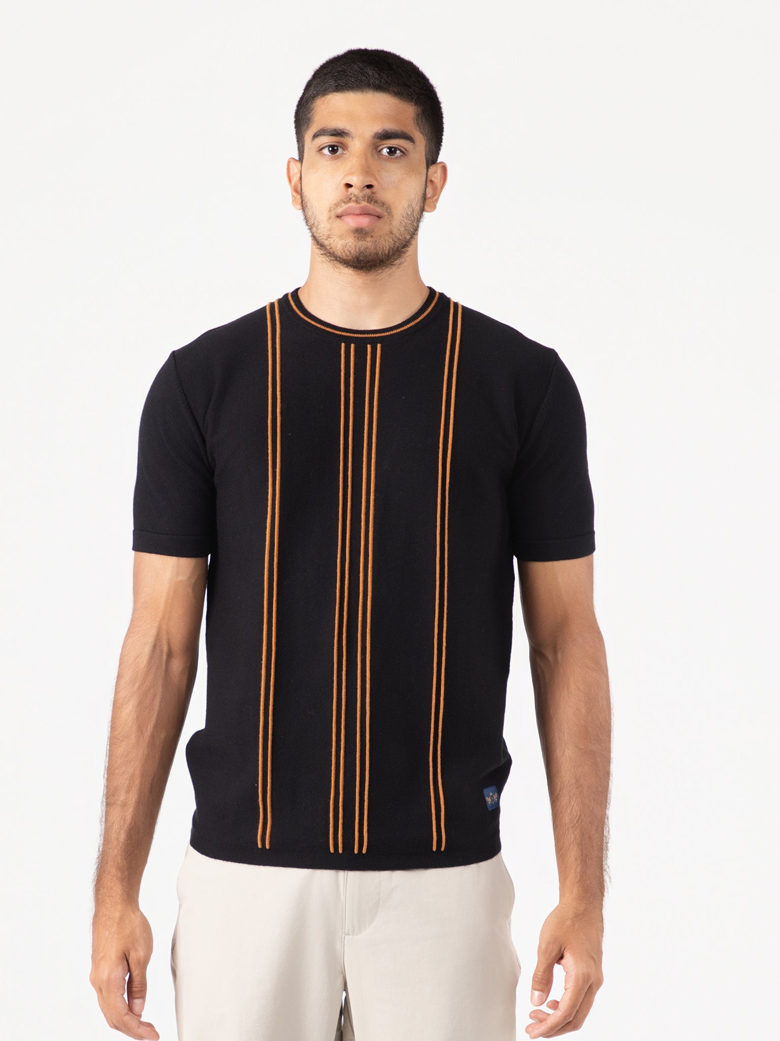 DEEDAT PORTOFINO Slim Fit Tees - Black