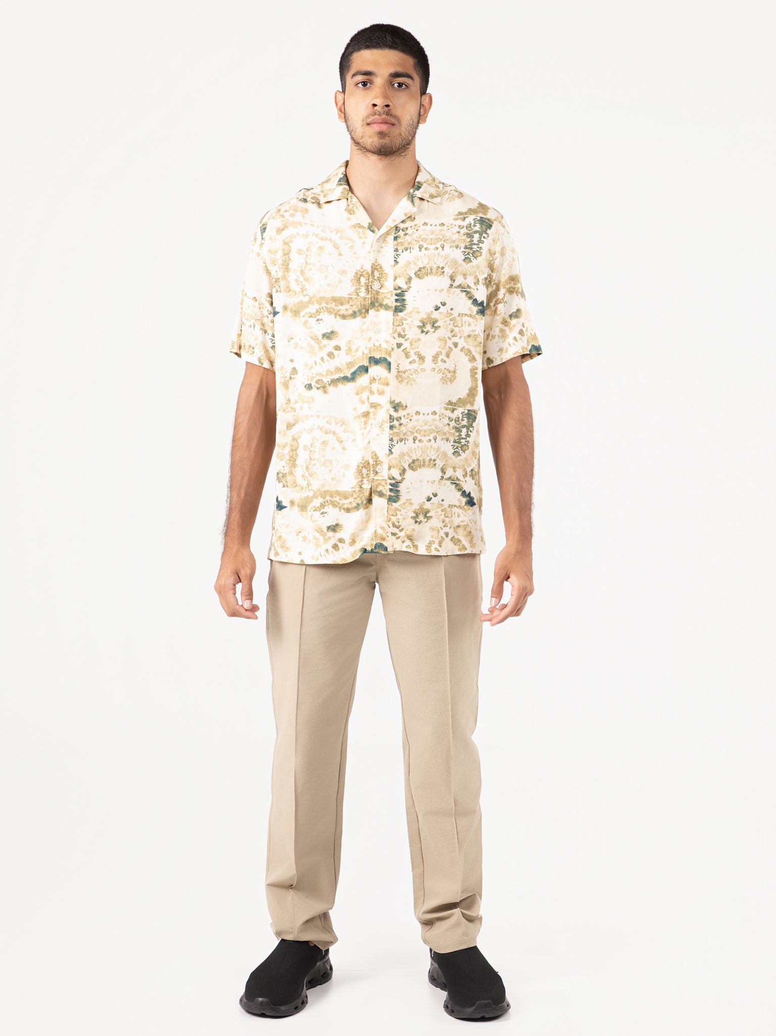 DEEDAT NATURE VERSE Men's Regular Fit Casual Shirt - Beige