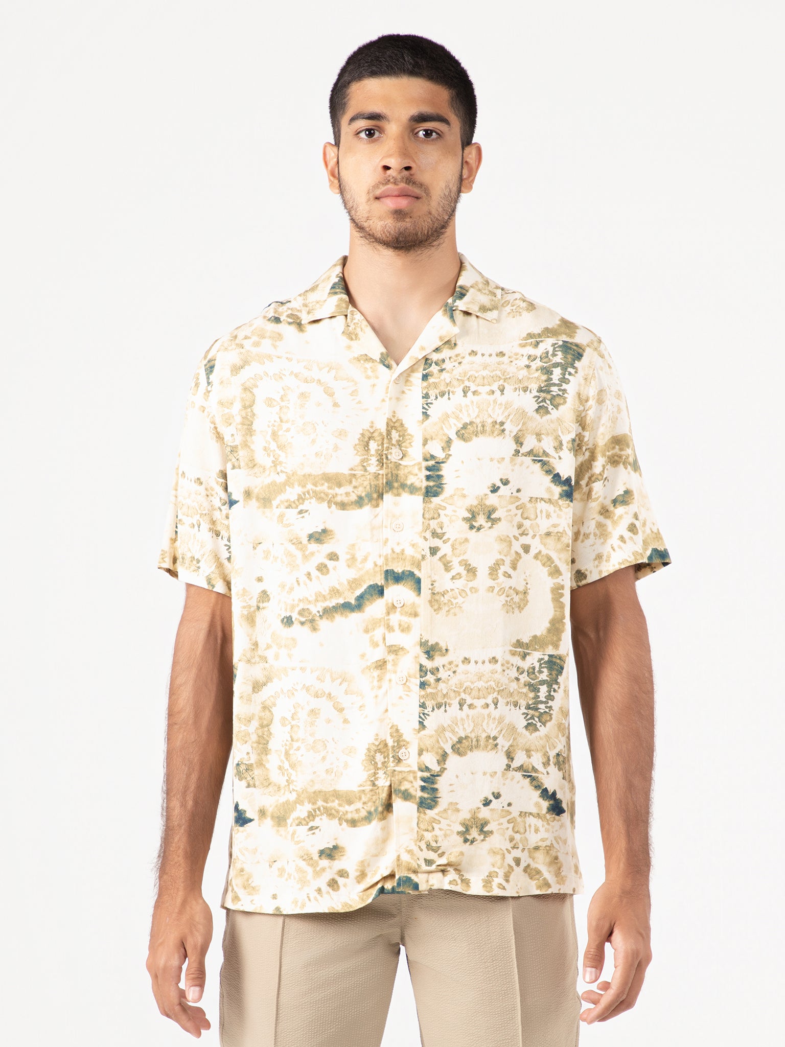 DEEDAT NATURE VERSE Men's Regular Fit Casual Shirt - Beige