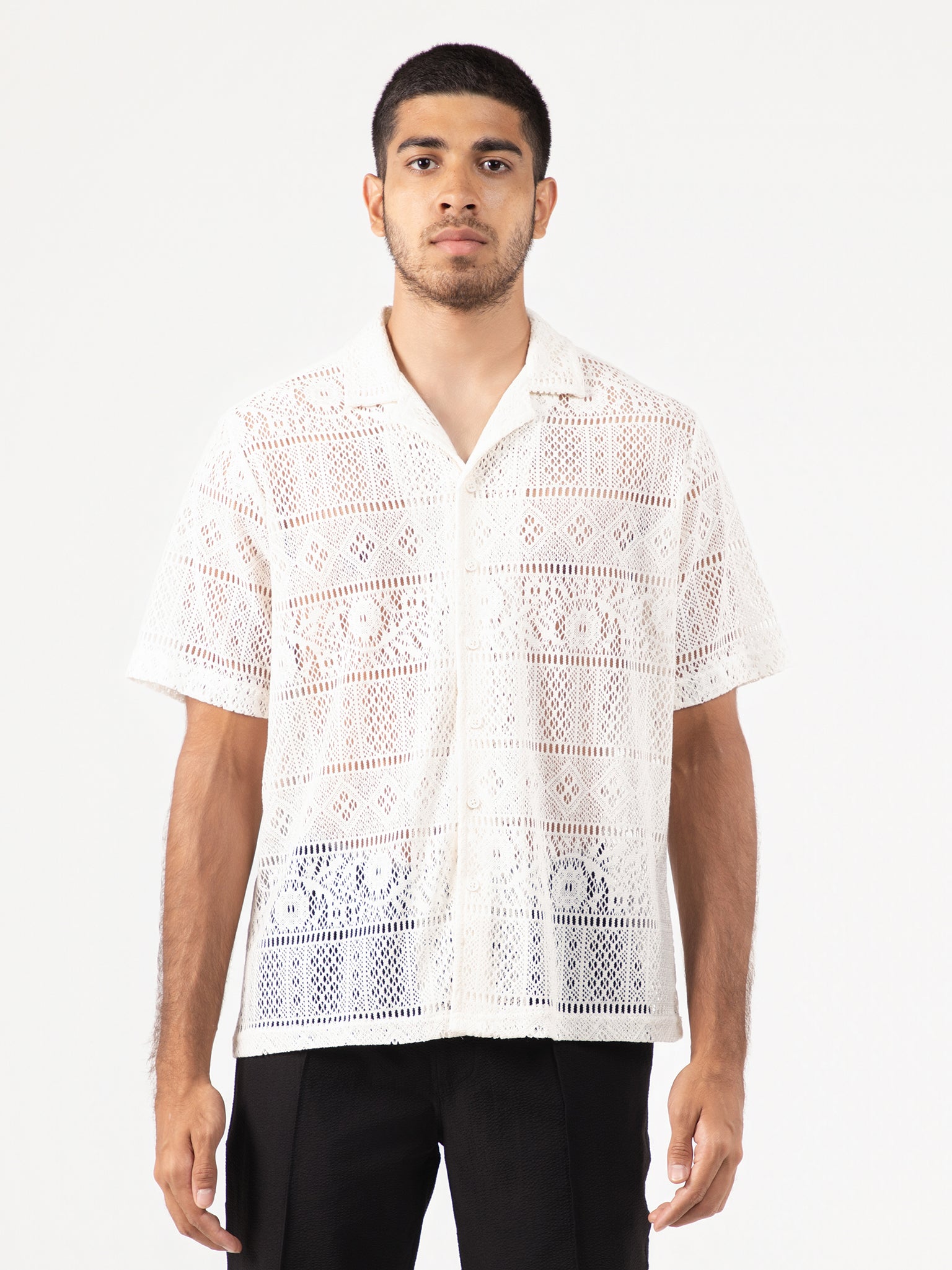 DEEDAT NATURE VERSE Men's Regular Fit Casual Shirt - Off White