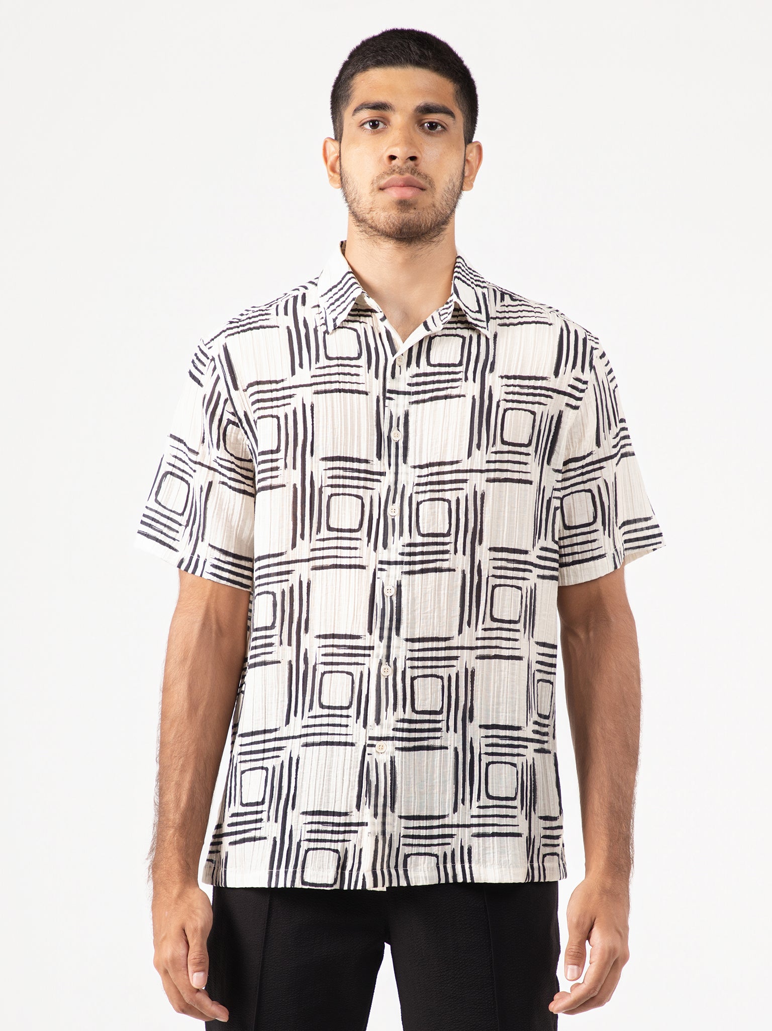 DEEDAT NATURE VERSE Men's Regular Fit Casual Shirt - Beige