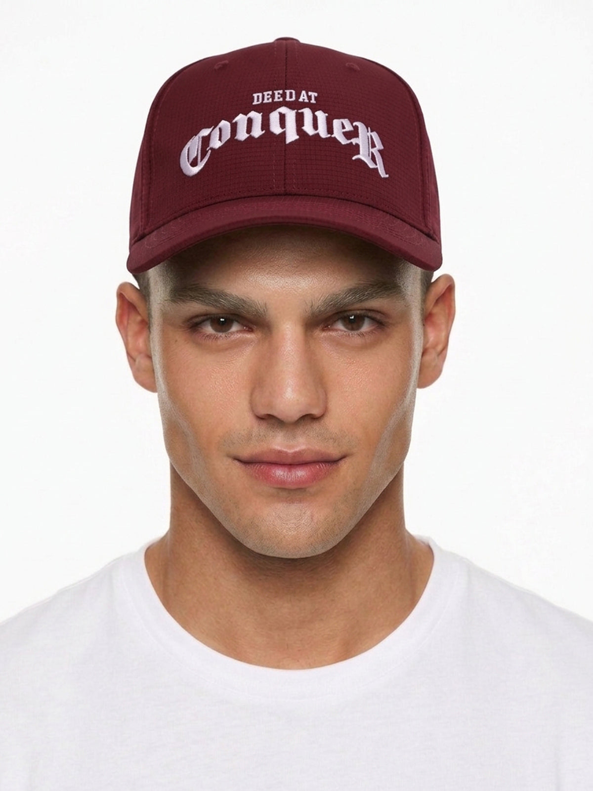 DEEDAT Men's Embroidery Cap - Burgundy