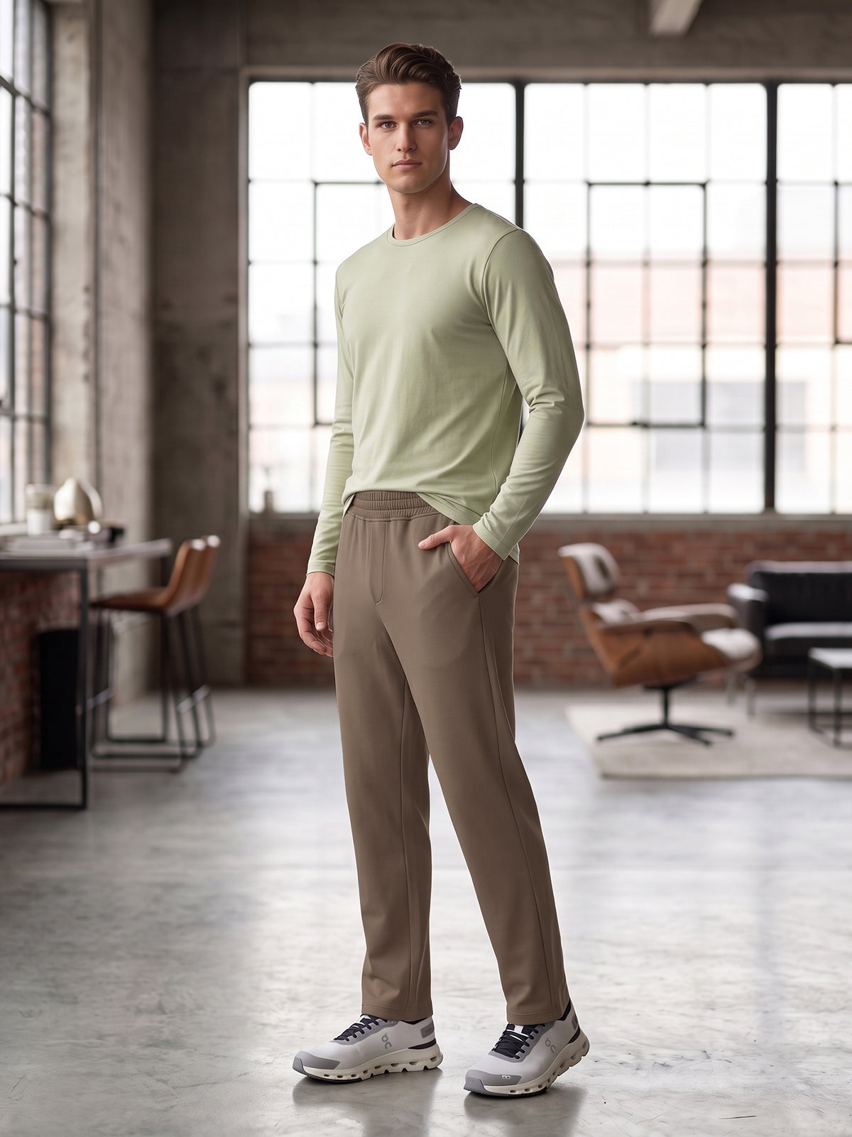 DEEDAT Men's Spartan Oversized Bottom - Khaki