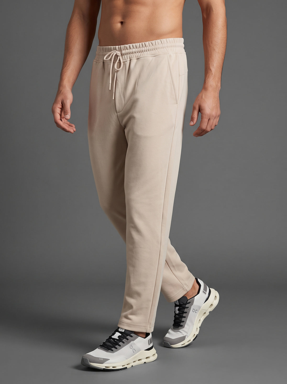 DEEDAT Men's Skater Oversized Bottom - Beige