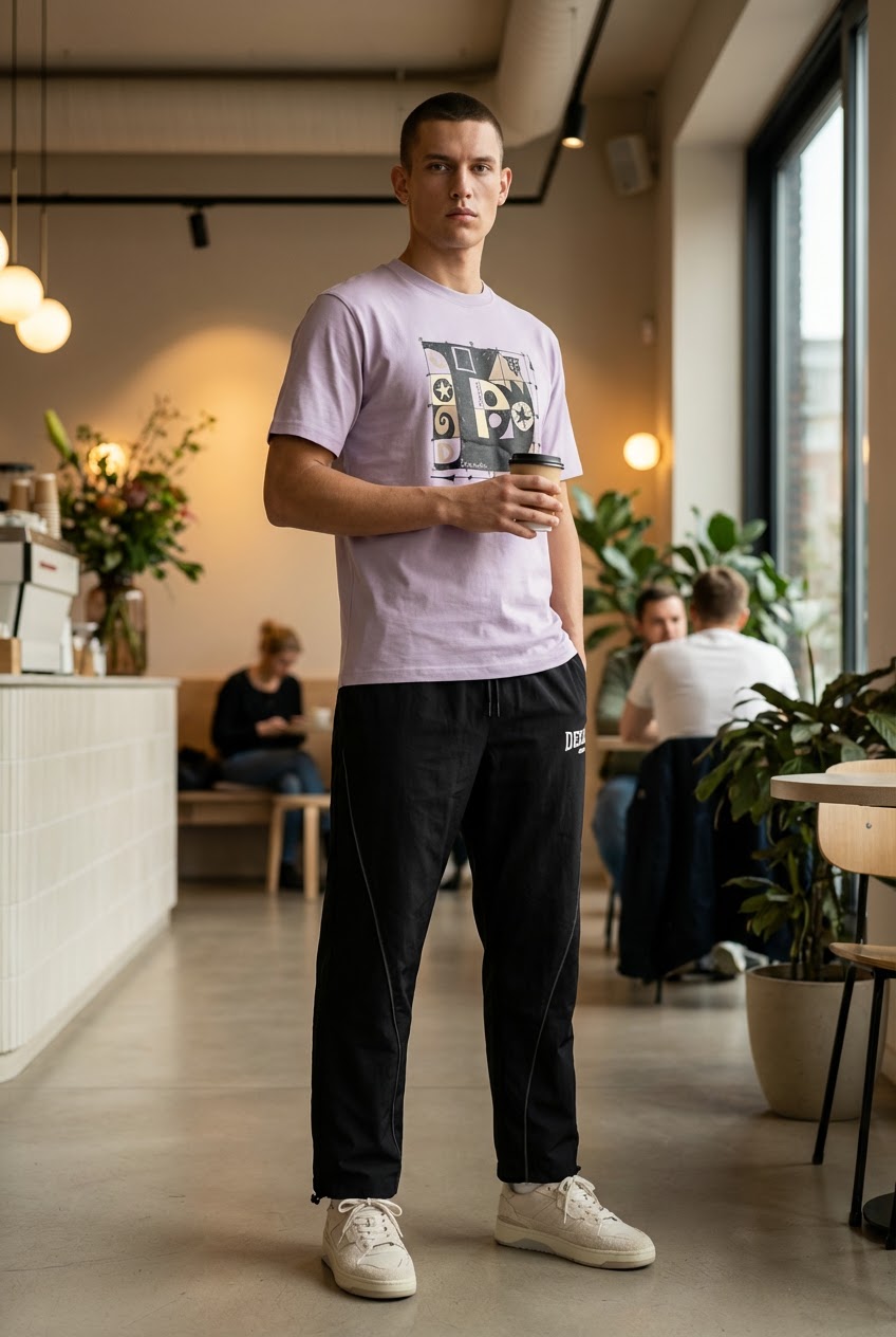 DEEDAT CHRONICLES MAVERICK Oversized Tees - Light Purple