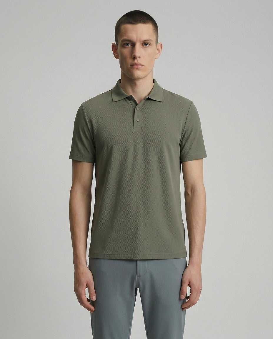 DEEDAT SHORT SLEEVE  POLO TEES -GREEN