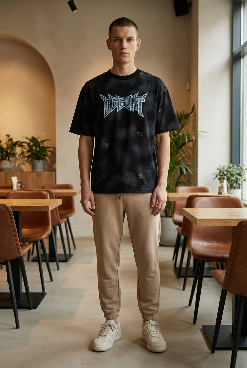 DEEDAT DEE.N.A Maveric Oversized Tees - Black