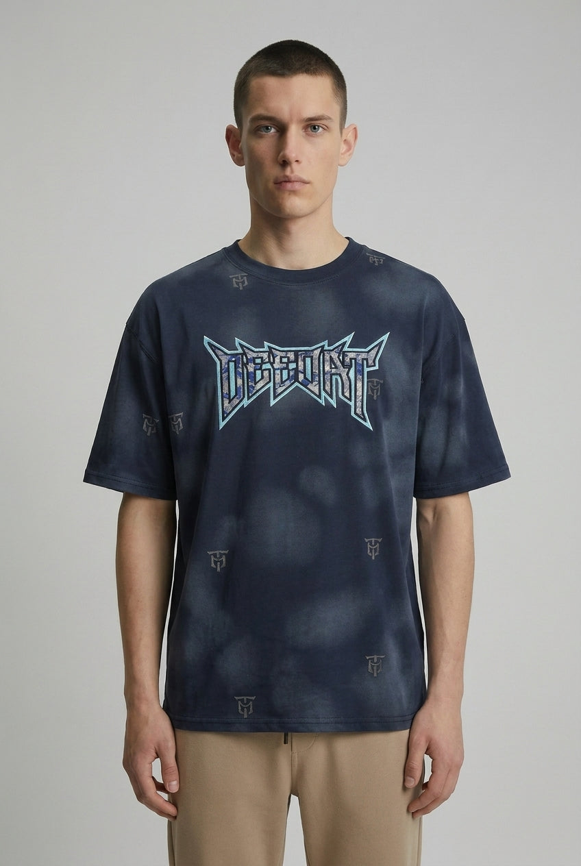 DEEDAT DEE.N.A Maveric Oversized Tees - Blue