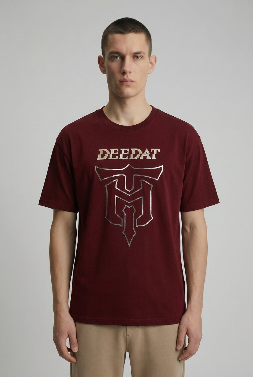 DEEDAT DEE.N.A Maveric Oversized Tees - Maroon