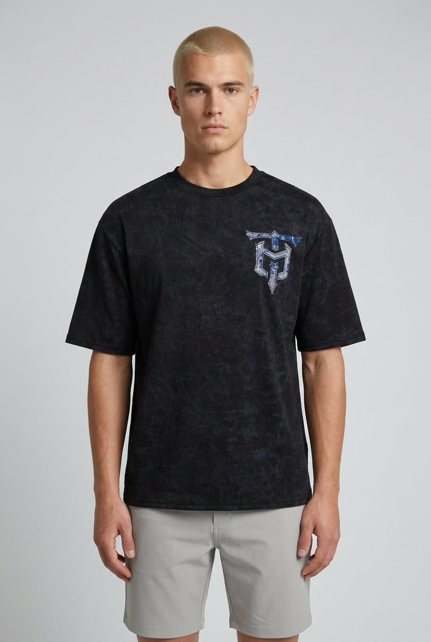 DEEDAT DEE.N.A Walker Oversized Tees - Black