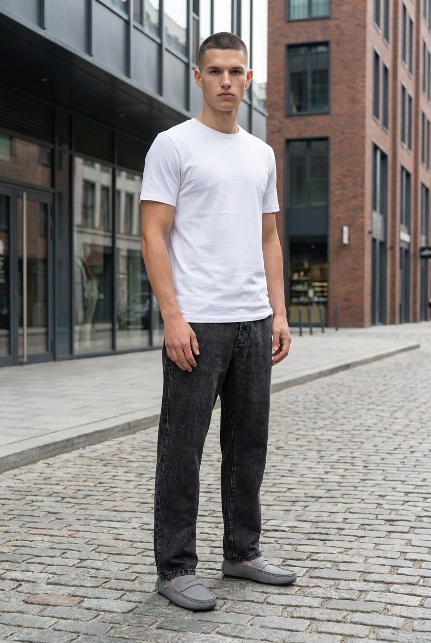 DEEDAT TAPERED FIT Jeans - Black