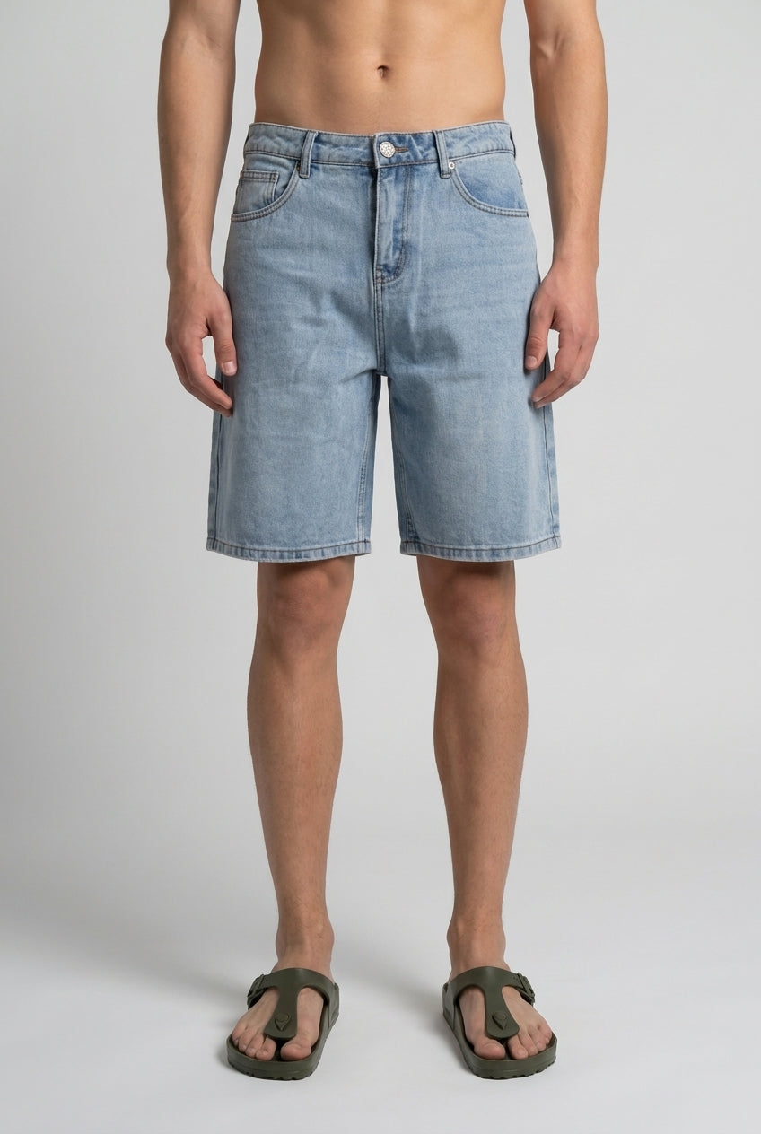 DEEDAT Regular Fit Jorts - Llght Blue