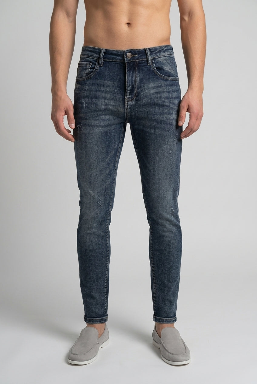 DEEDAT Tapered Fit Jeans - Blue