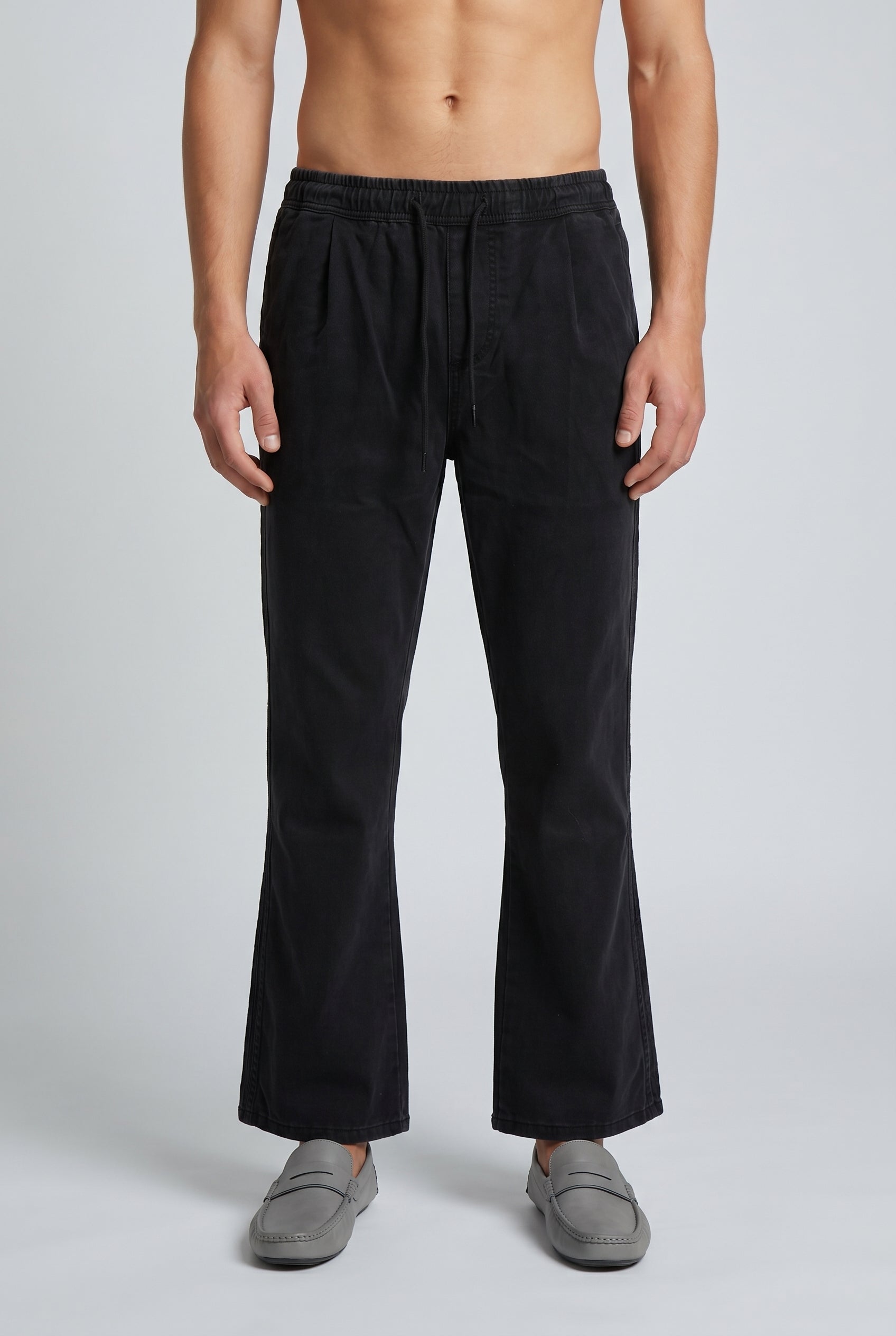 DEEDAT Loose Straight Fit Jeans - Black
