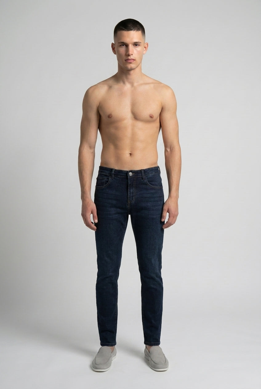 DEEDAT Tapered Fit Jeans - Blue Gray