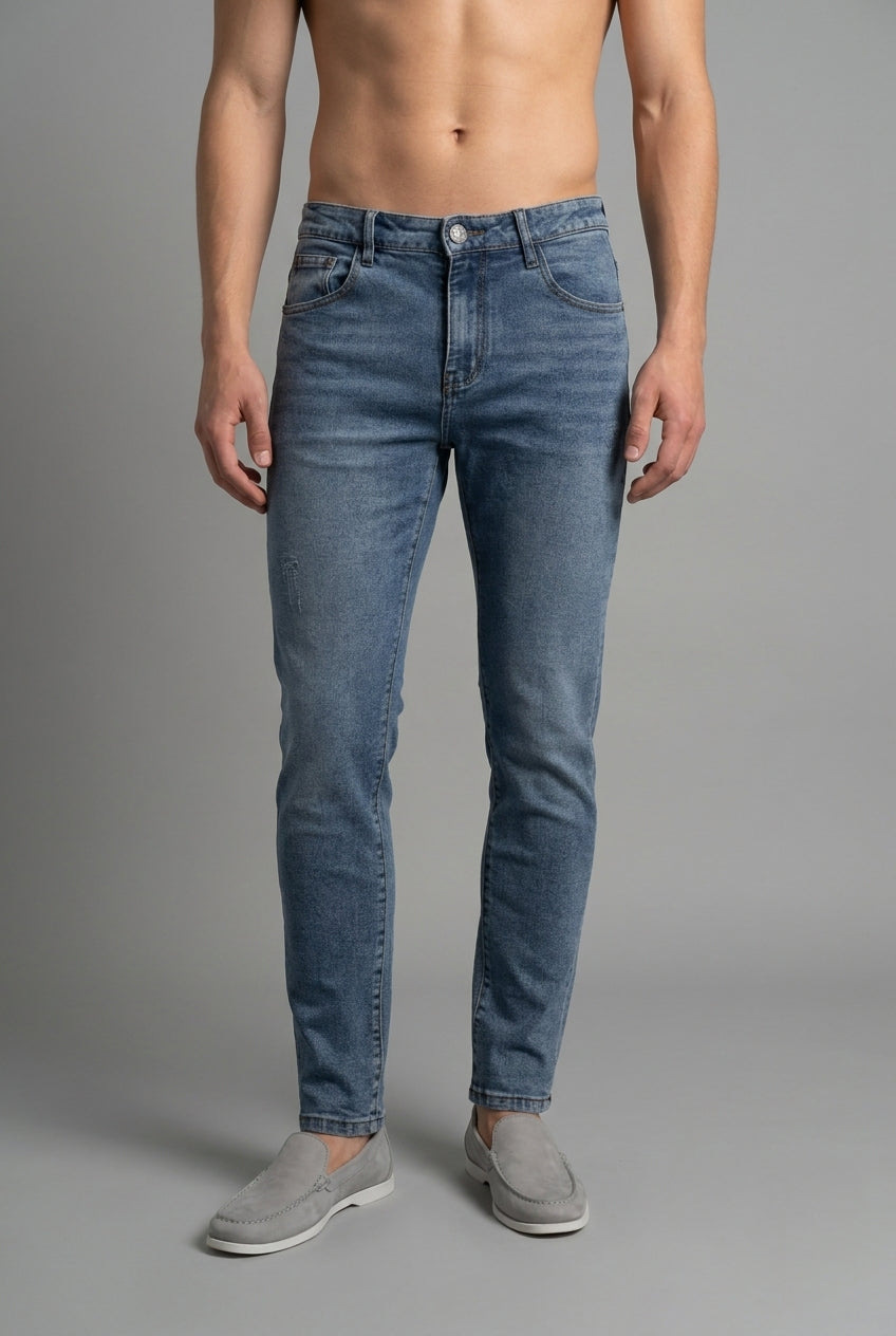 DEEDAT Tapered Fit Jeans - Blue