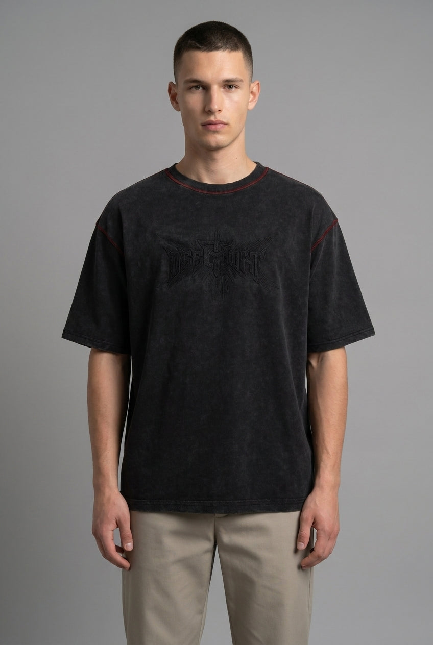 DEEDAT DEE.N.A MAVERICK Oversized Tees - Black