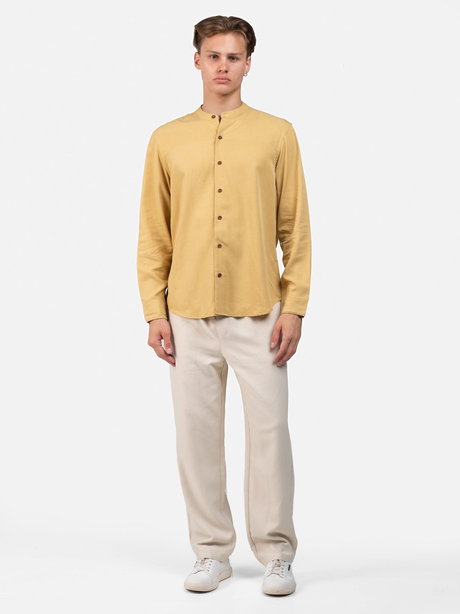 DEEDAT Regular Fit Long Sleeve Shirt - Yellow