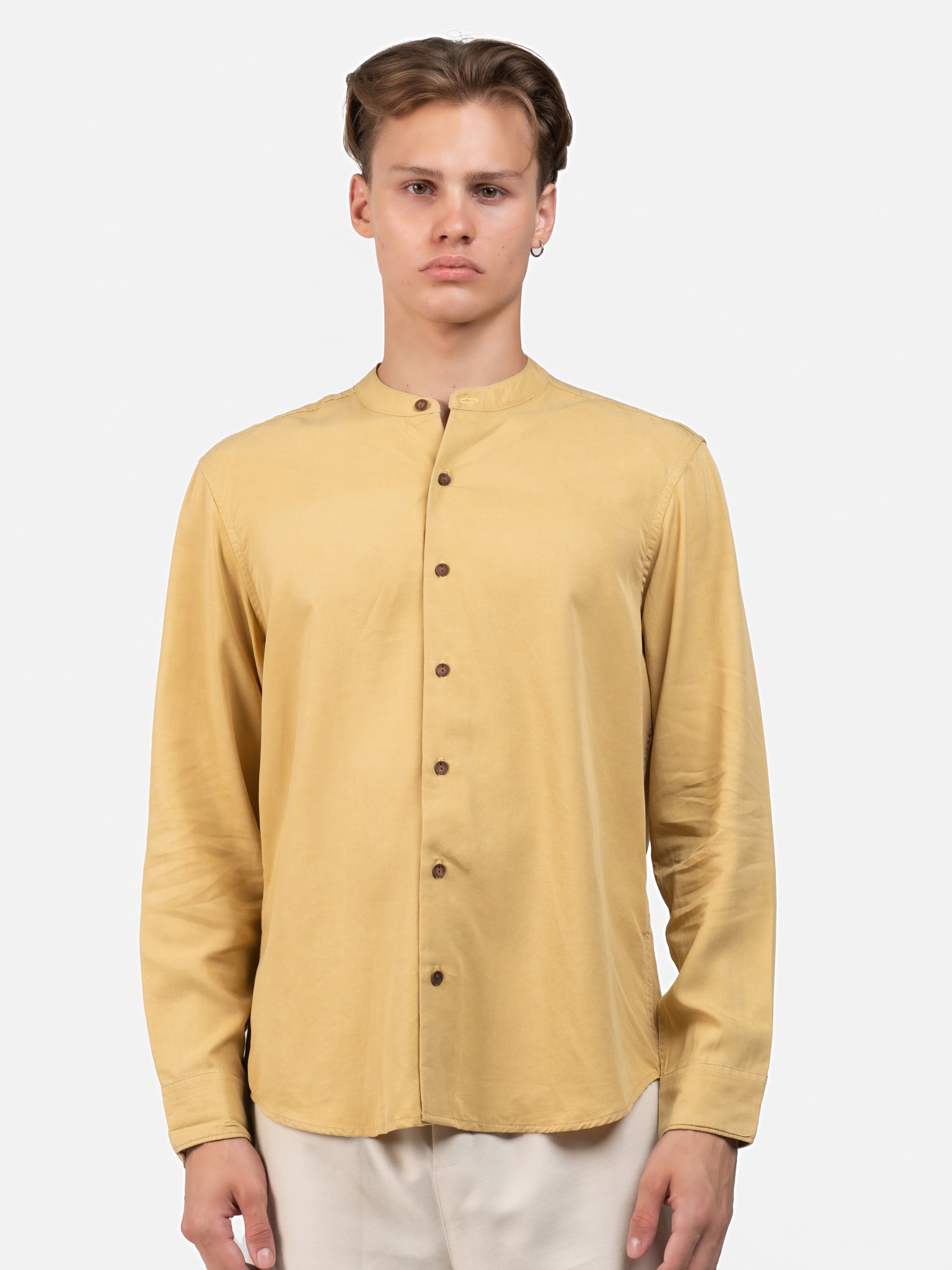 DEEDAT Regular Fit Long Sleeve Shirt - Yellow