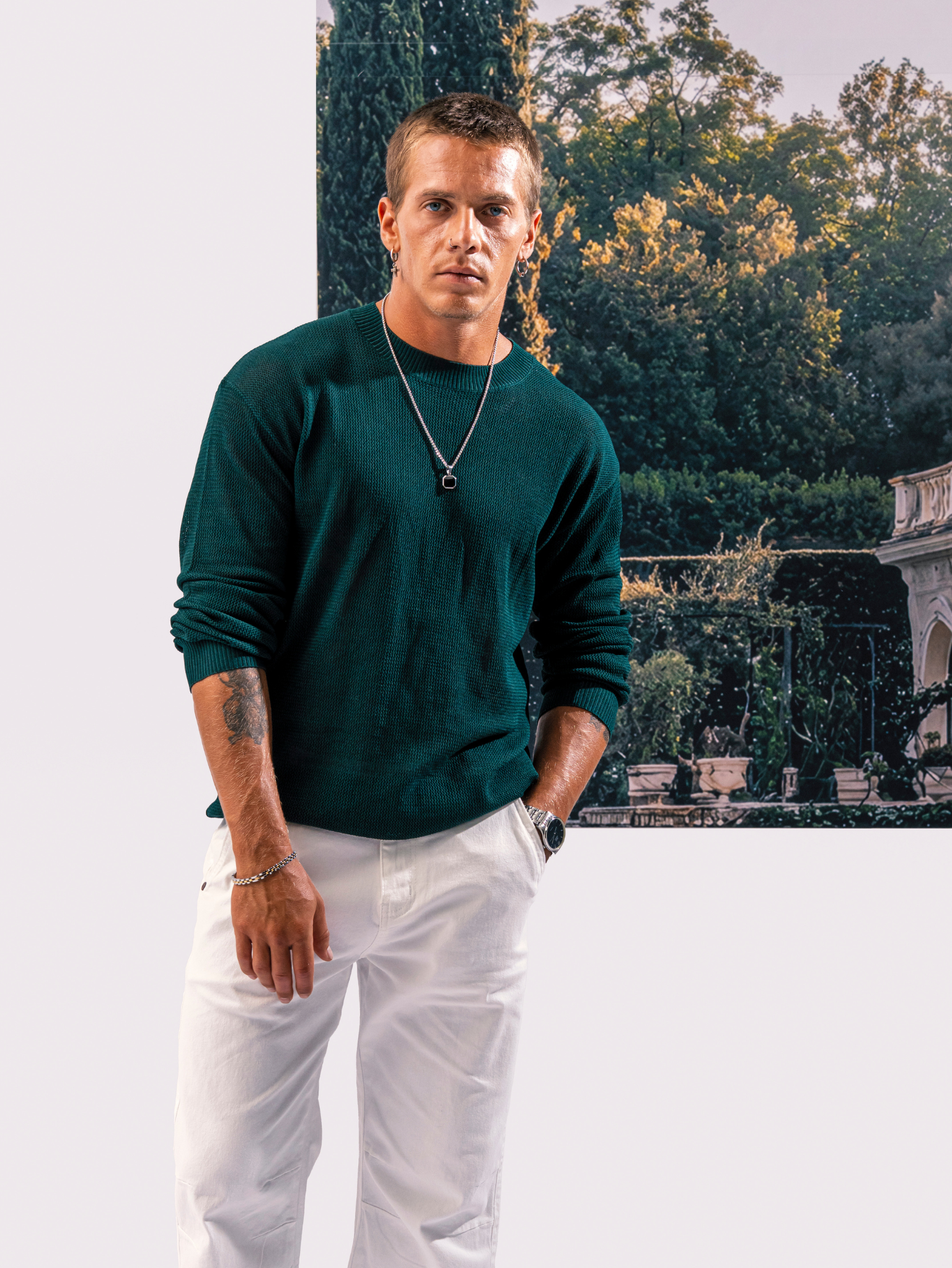DEEDAT PORTOFINO Long Sleeve Tees - Green