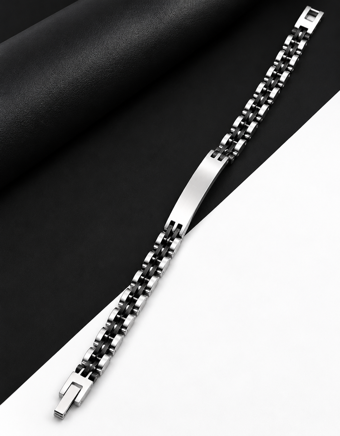 DEEDAT Stainless Steel Clip Bracelet - Black