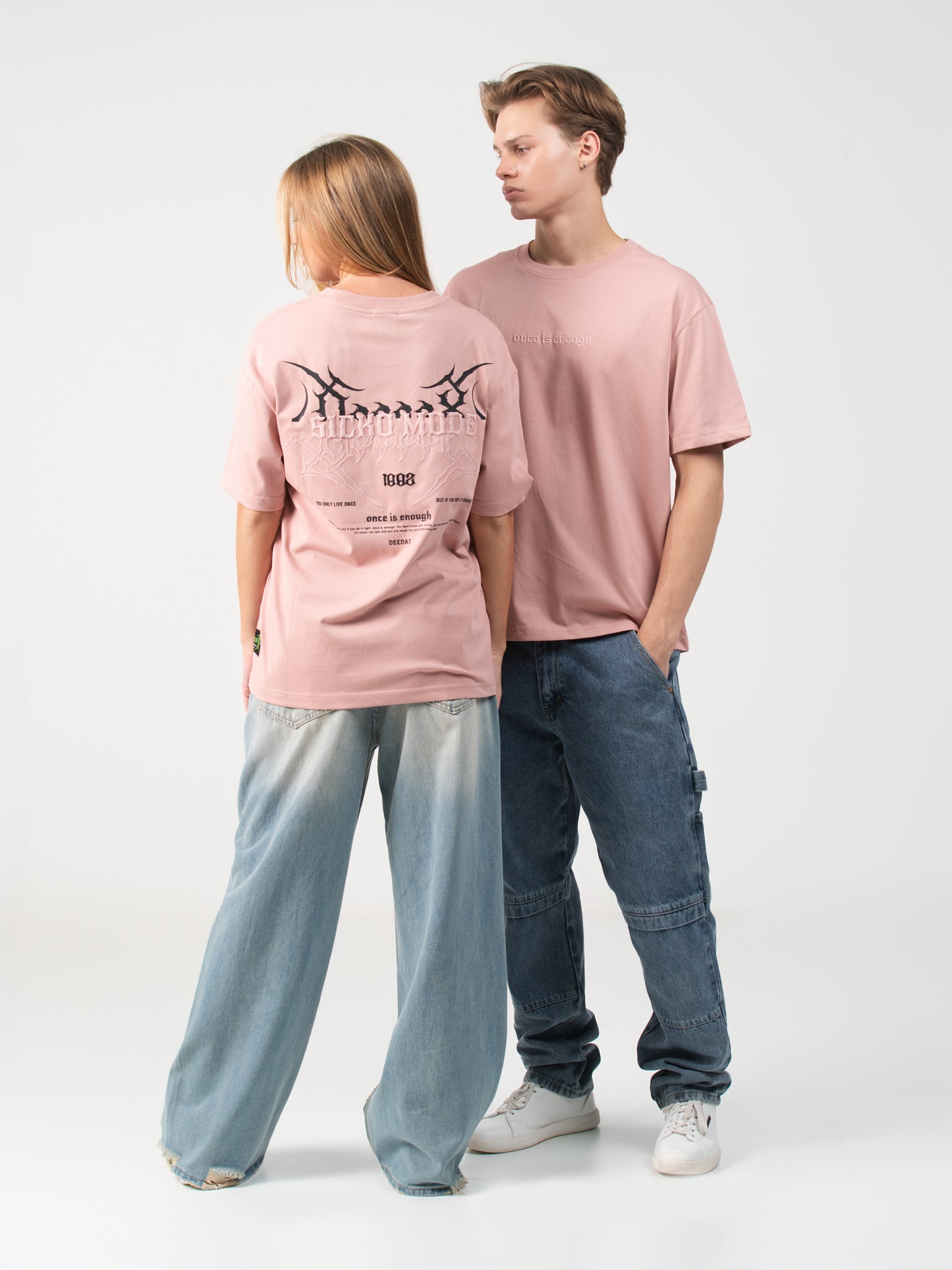 DEEDAT SICKO MODE Tee - Dusty Pink