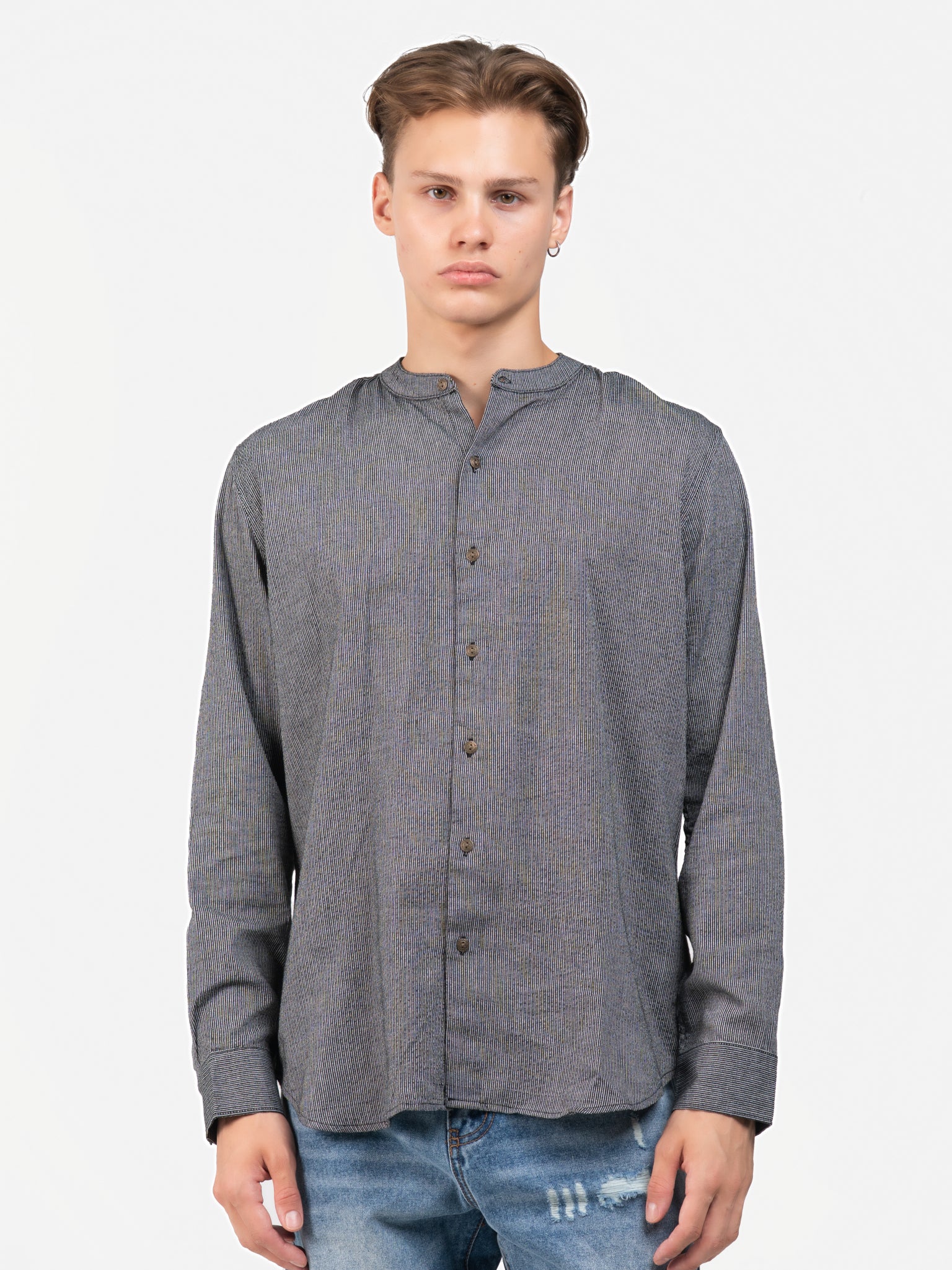 DEEDAT Regular Fit Long Sleeve Shirt - Black