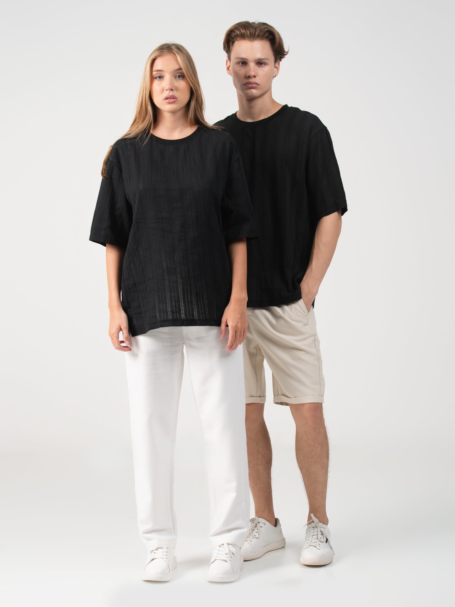 DEEDAT NATURE VERSE Crew Neck Tee Shirt - Black