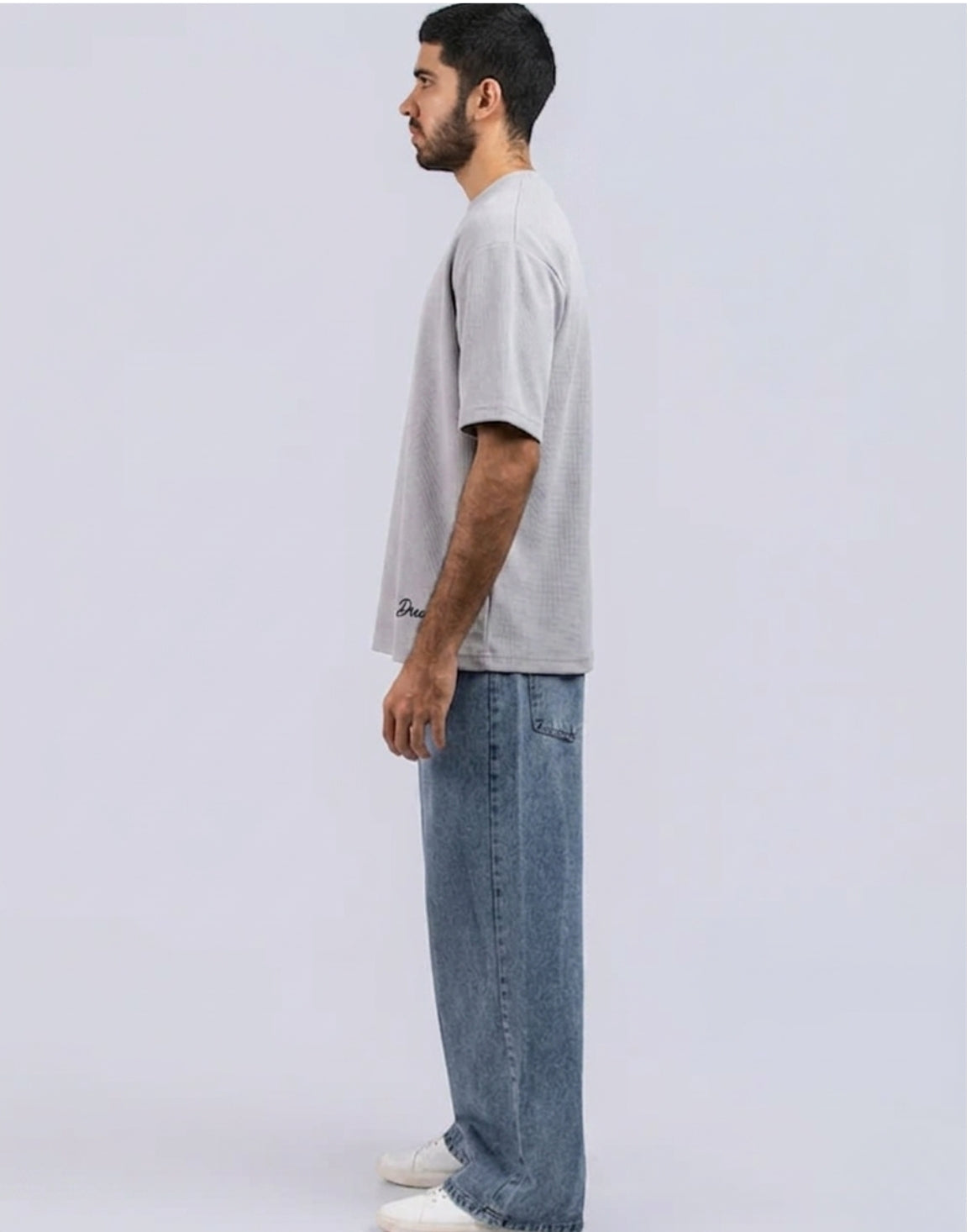 DEEDAT Men's Oversized T-Shirt - Gray