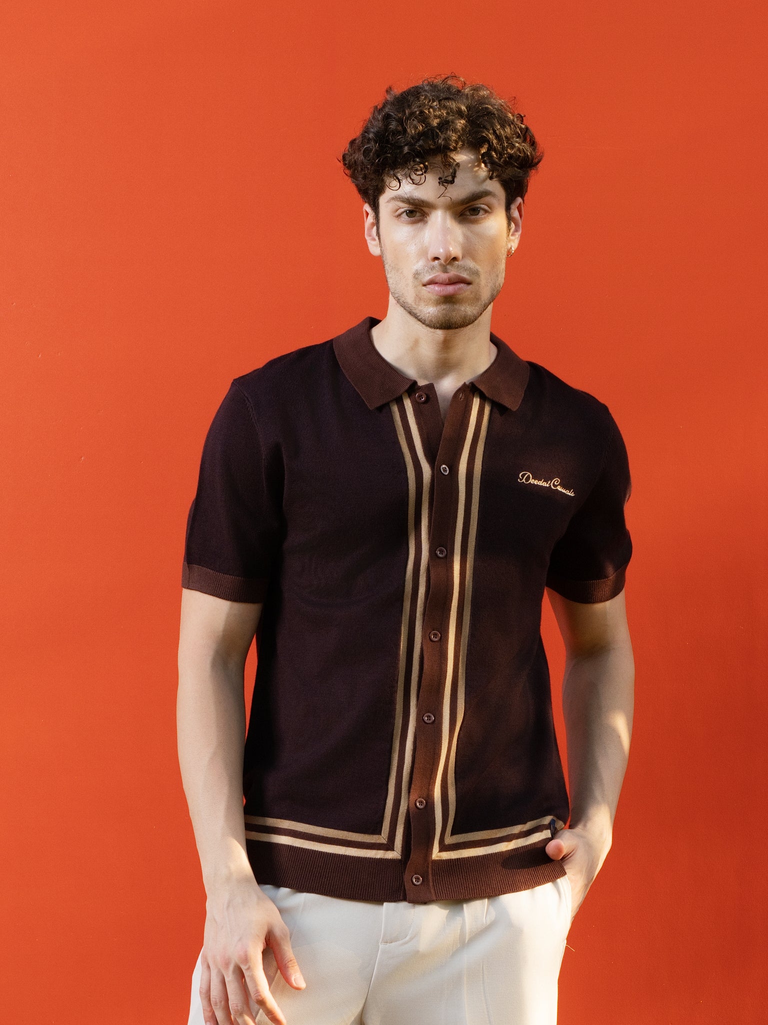 DEEDAT PORTOFINO Casual Shirt - Brown