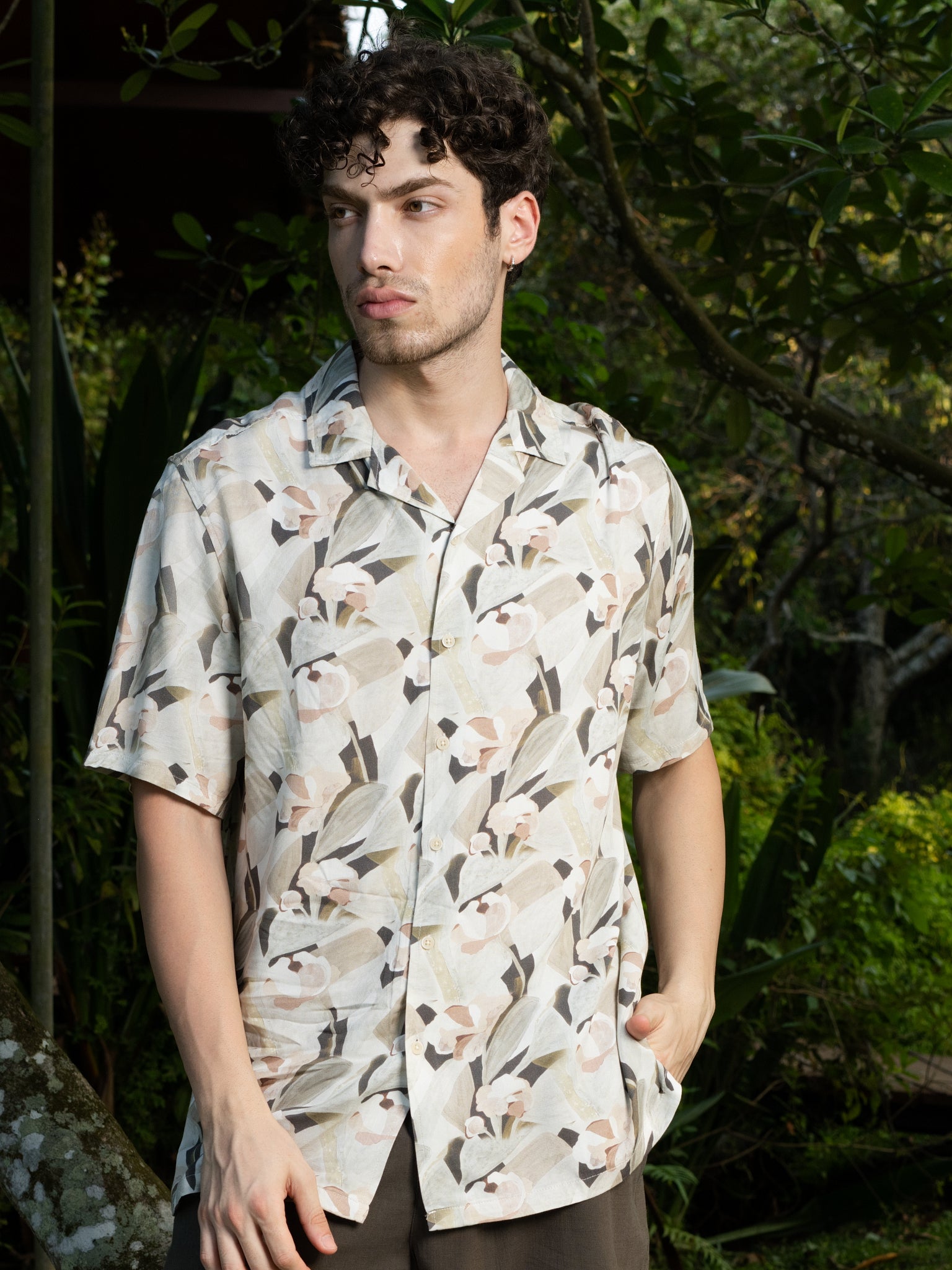 DEEDAT NATURE VERSE Regular Fit Casual Shirt - Beige